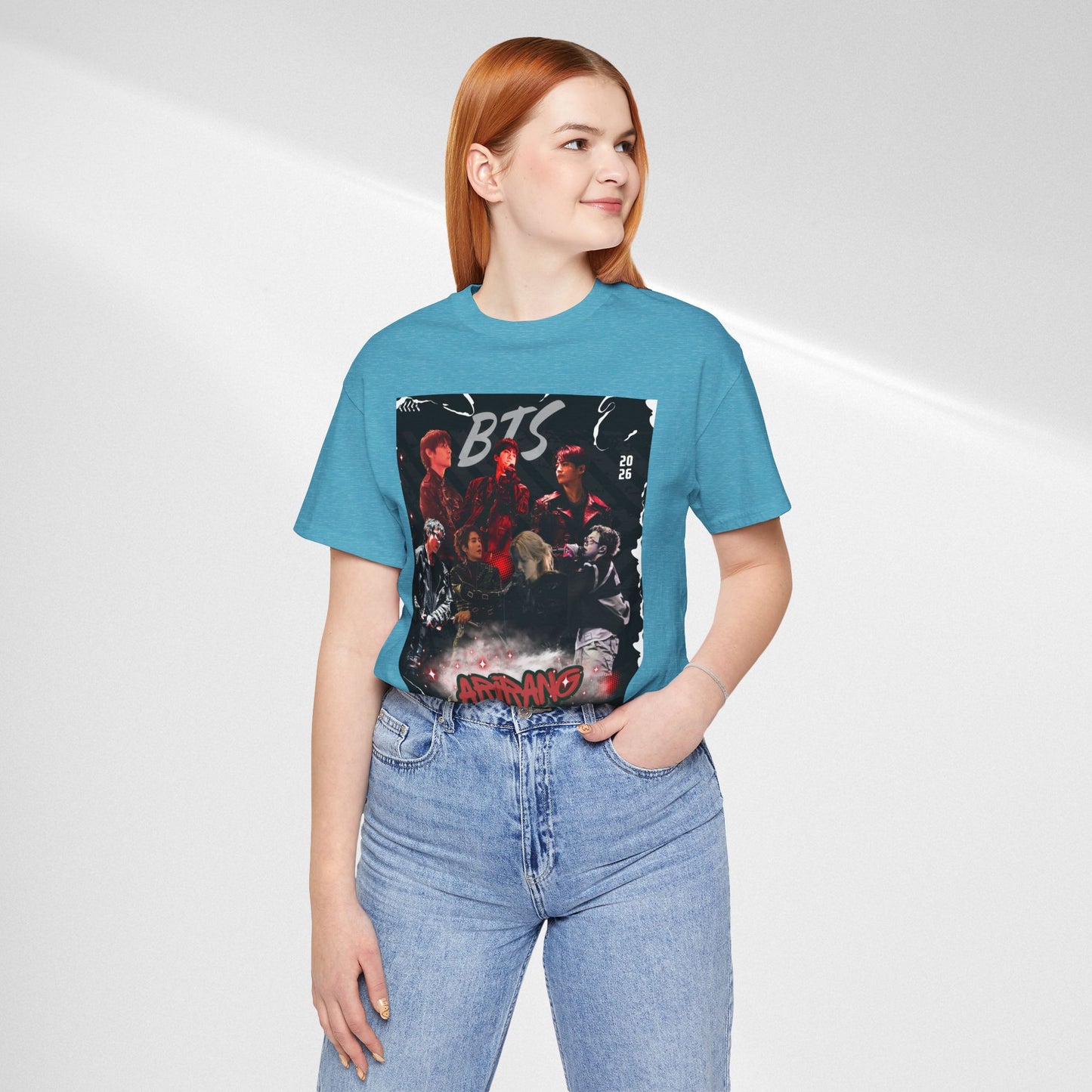 BTS ARIRANG Band Graphic Tee — 'BTS ARMY' Retro Concert Poster Shirt