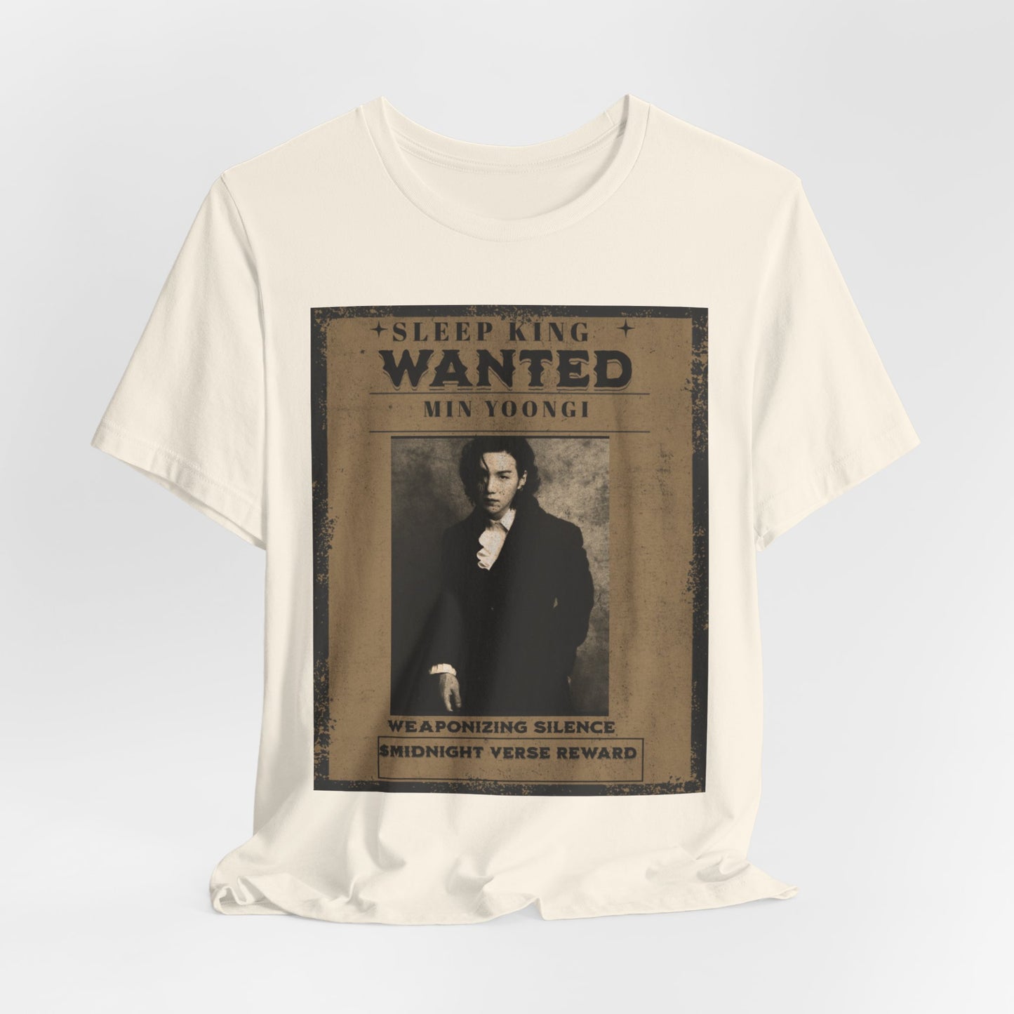 Sleep King Wanted Tee — Vintage 'Min Yoongi' Poster Shirt