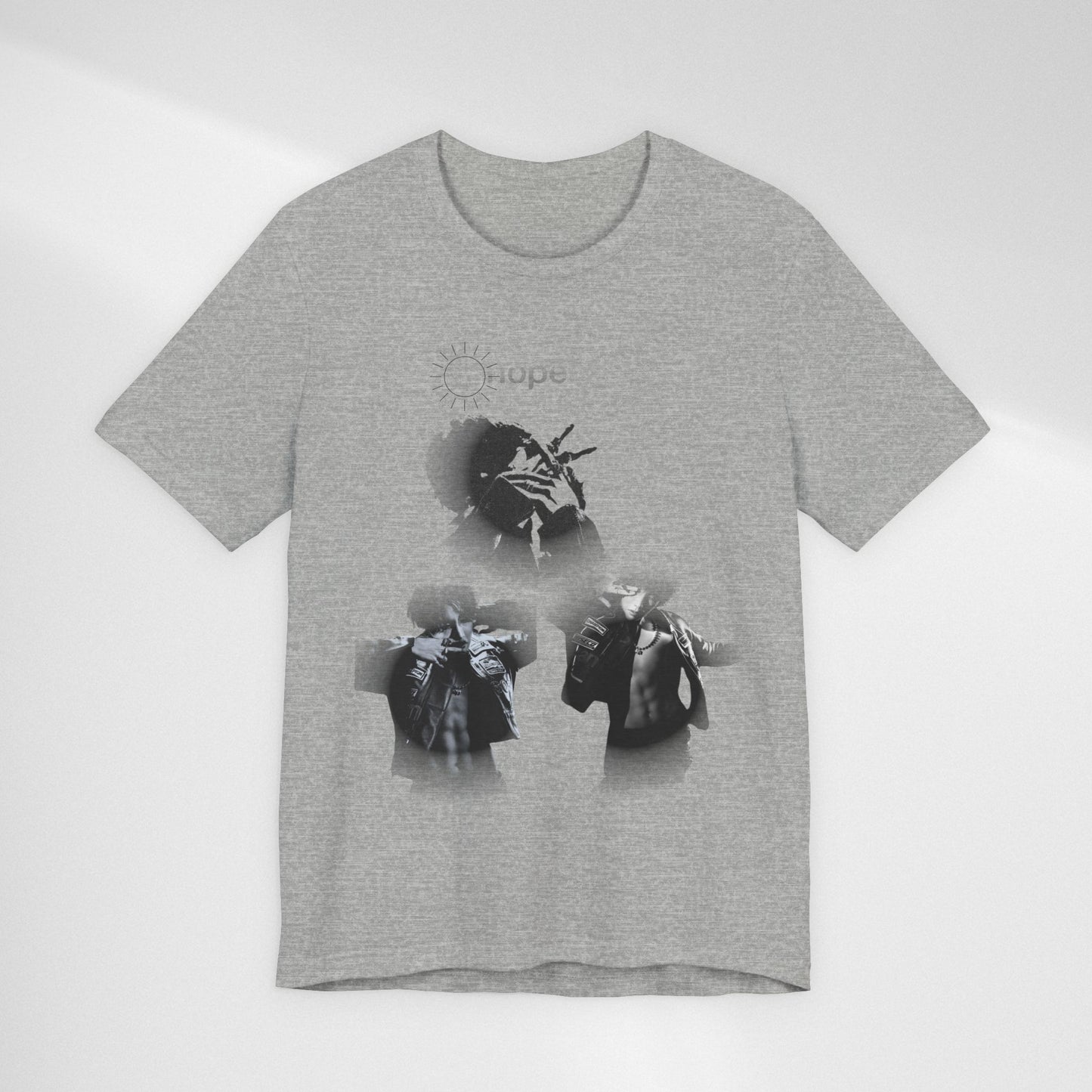 J hope Graphic Tee — Moody Monochrome Portraits