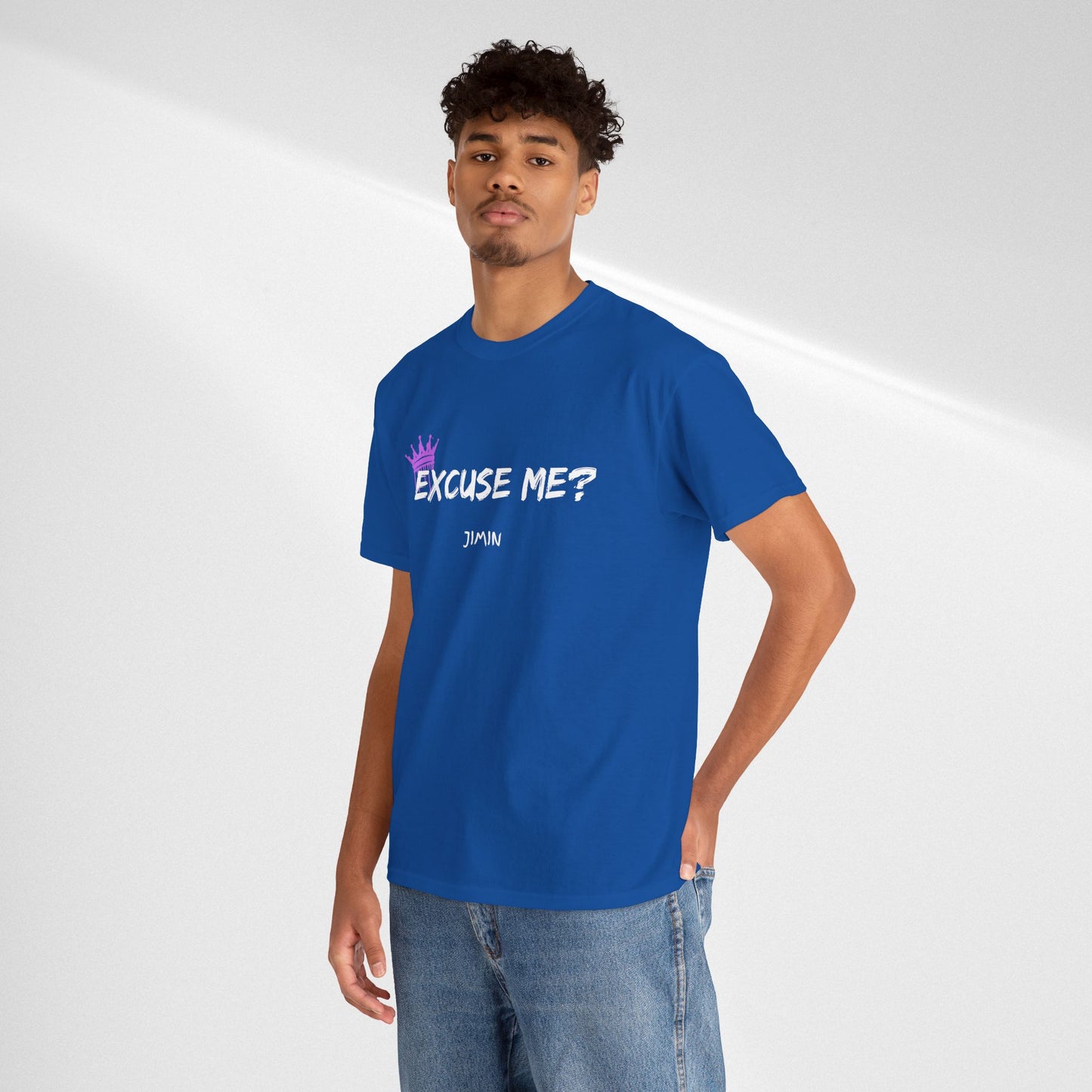 Excuse Me? Tee — Jimin Crown Graphic T‑Shirt