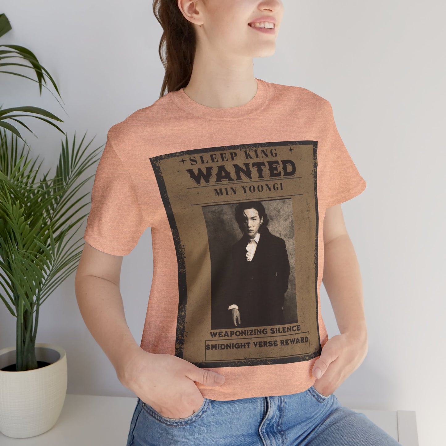 Sleep King Wanted Tee — Vintage 'Min Yoongi' Poster Shirt