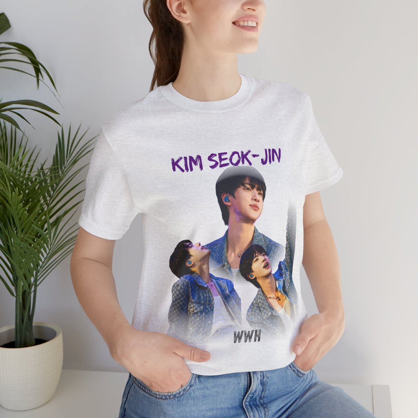 K-Pop Idol Photo Tee — 'Kim Seok-Jin' Graphic T-Shirt