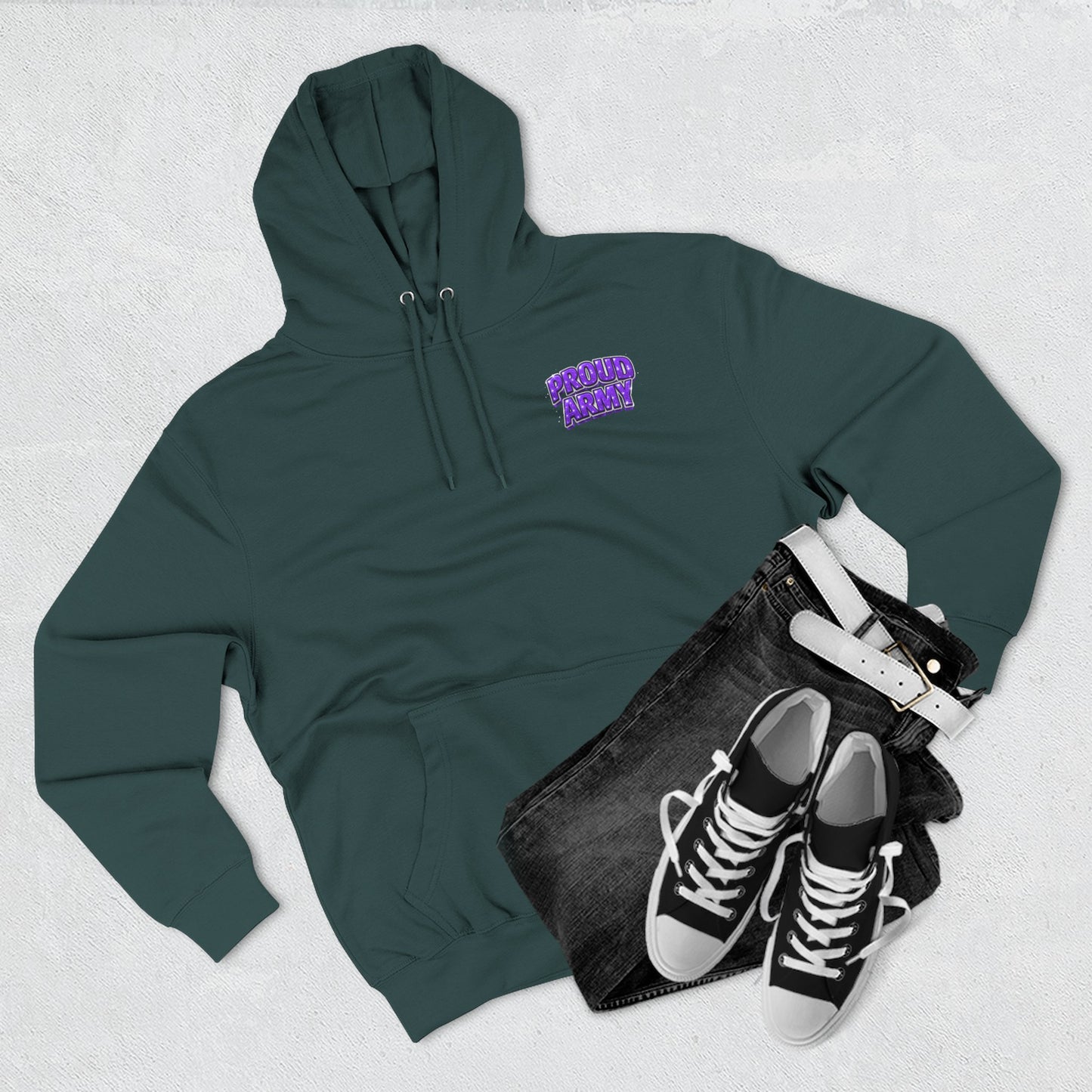 BTS Bangtan Photo-Panel Hoodie — 'Bangtan' 9-Eyes Graphic Fleece Hoodie