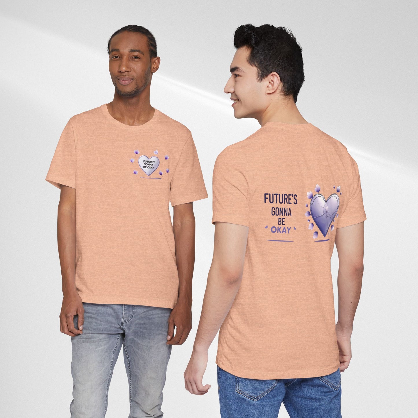 Future's Gonna Be Okay T-Shirt — Purple Heart Positive Graphic Tee