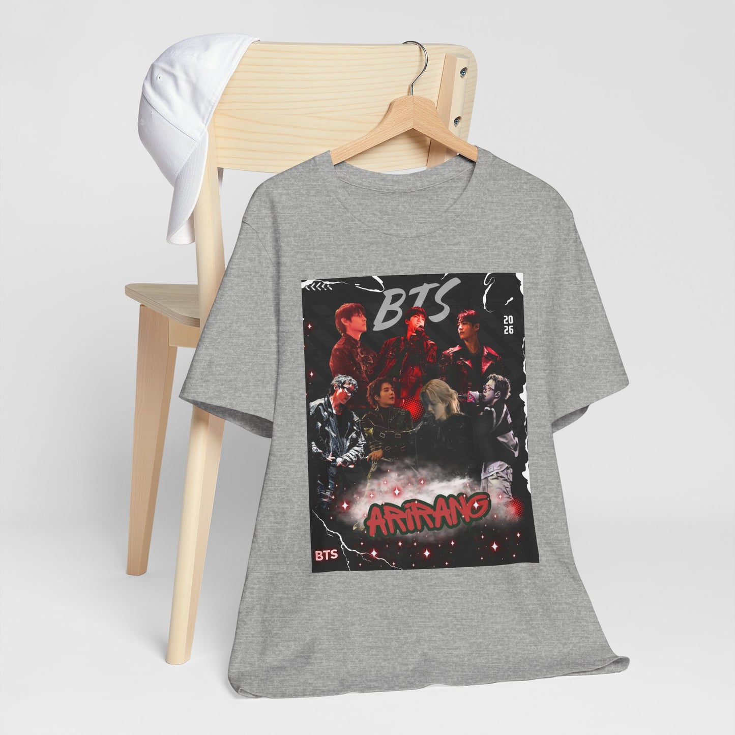 BTS ARIRANG Band Graphic Tee — 'BTS ARMY' Retro Concert Poster Shirt