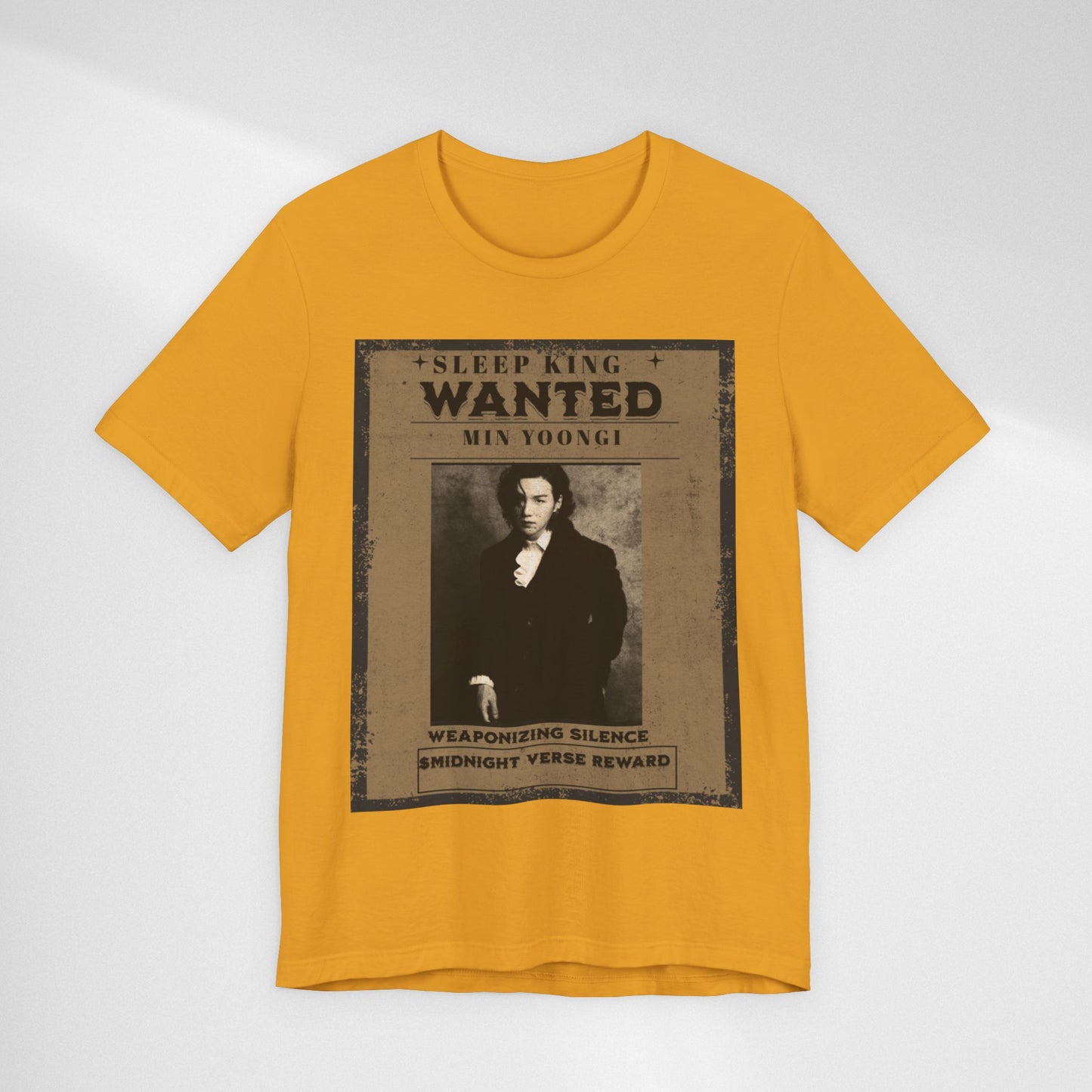 Sleep King Wanted Tee — Vintage 'Min Yoongi' Poster Shirt