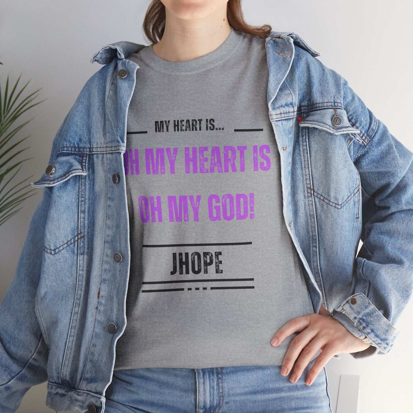 Graphic Tee — "Oh My Heart Is Oh My God!" J-Hope Fan Shirt