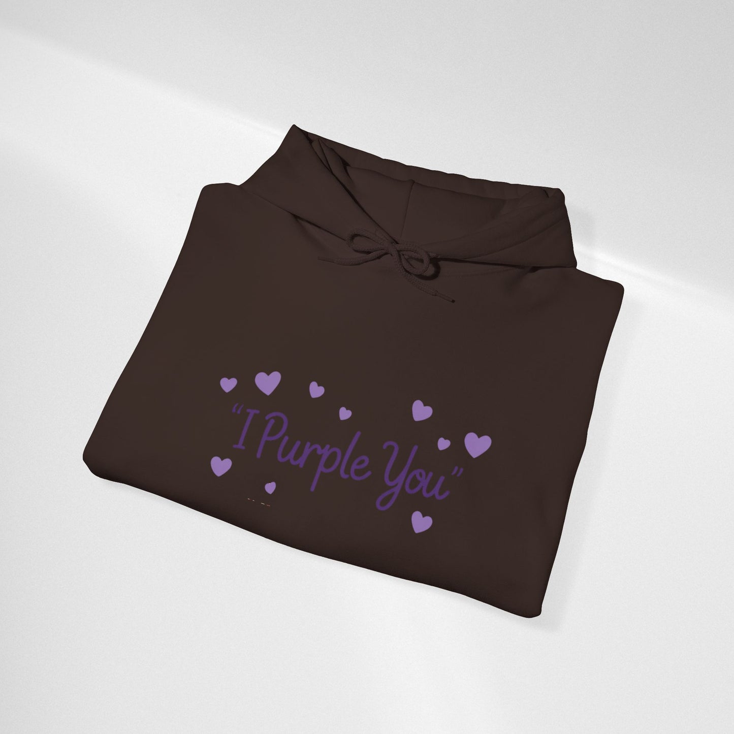 I Purple You Hoodie — Cute Purple Heart Love Pullover