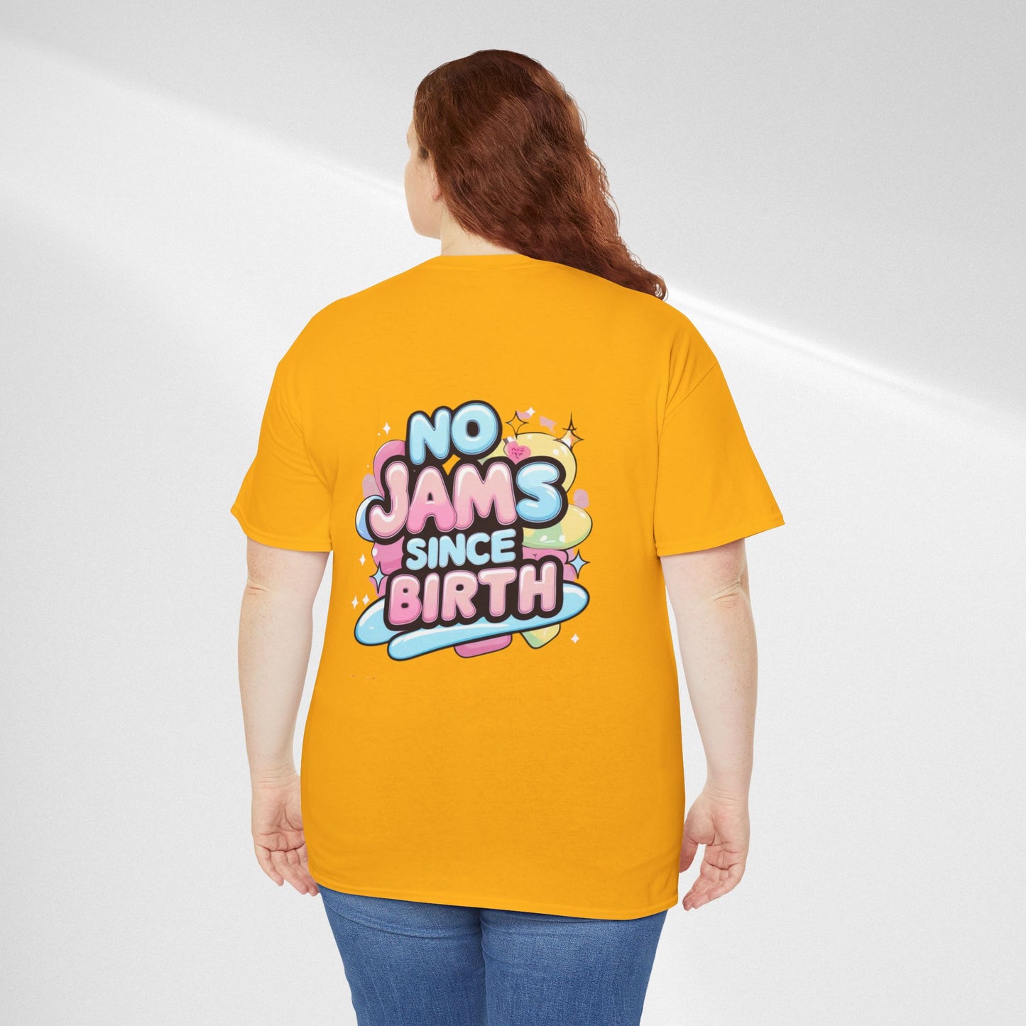 No Jams Since Birth T-Shirt — Cute Pastel Graphic Tee