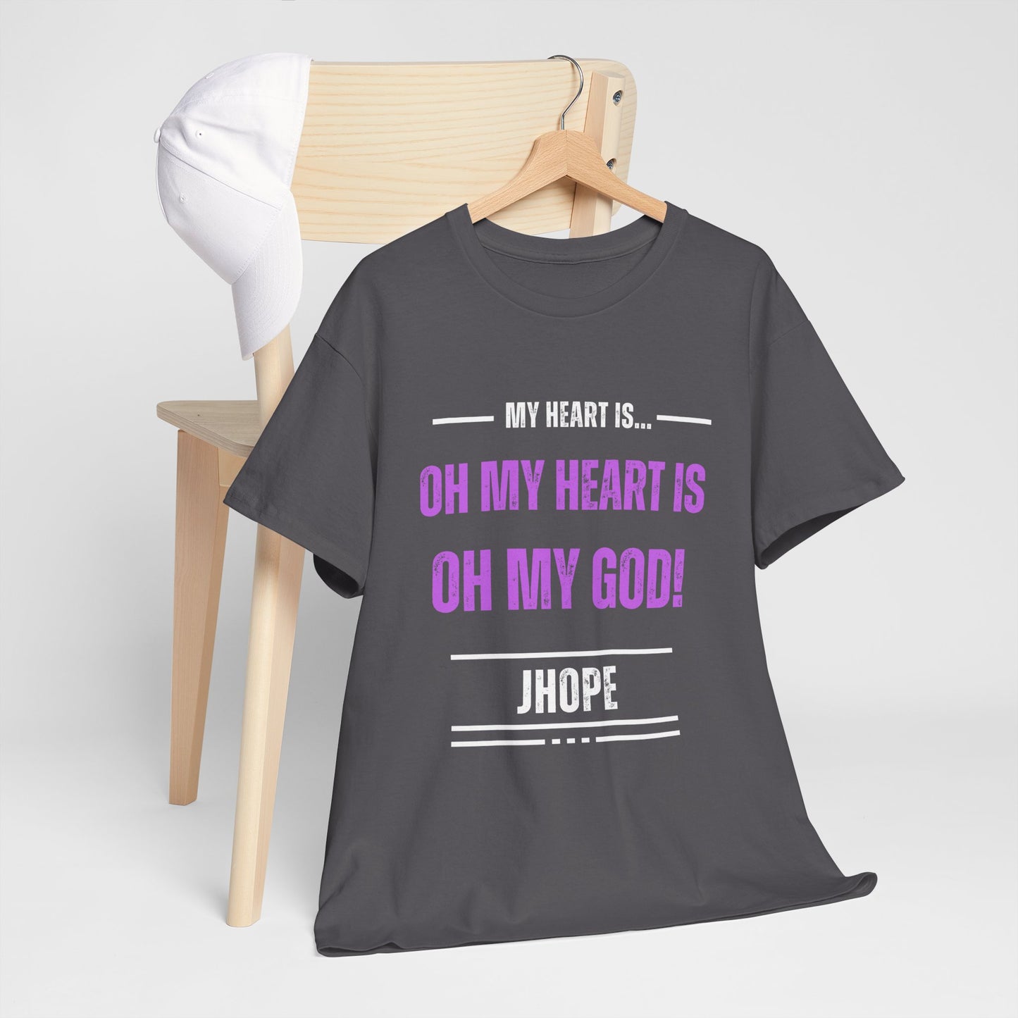 Graphic Tee — "Oh My Heart Is Oh My God!" J-Hope Fan Shirt
