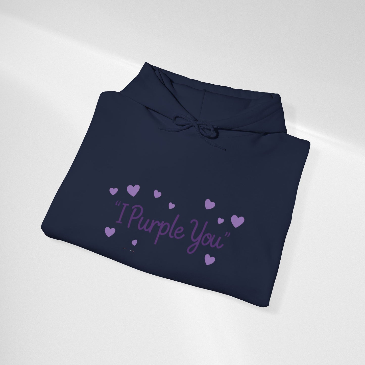I Purple You Hoodie — Cute Purple Heart Love Pullover