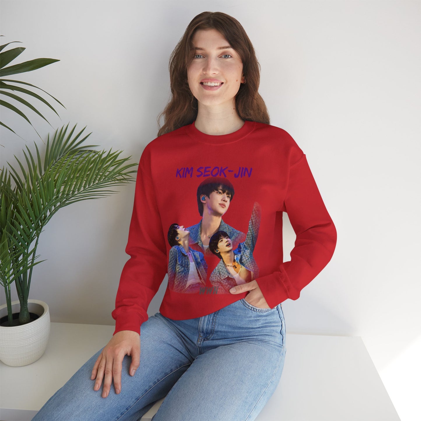 JIN Photo Collage Crewneck Sweatshirt