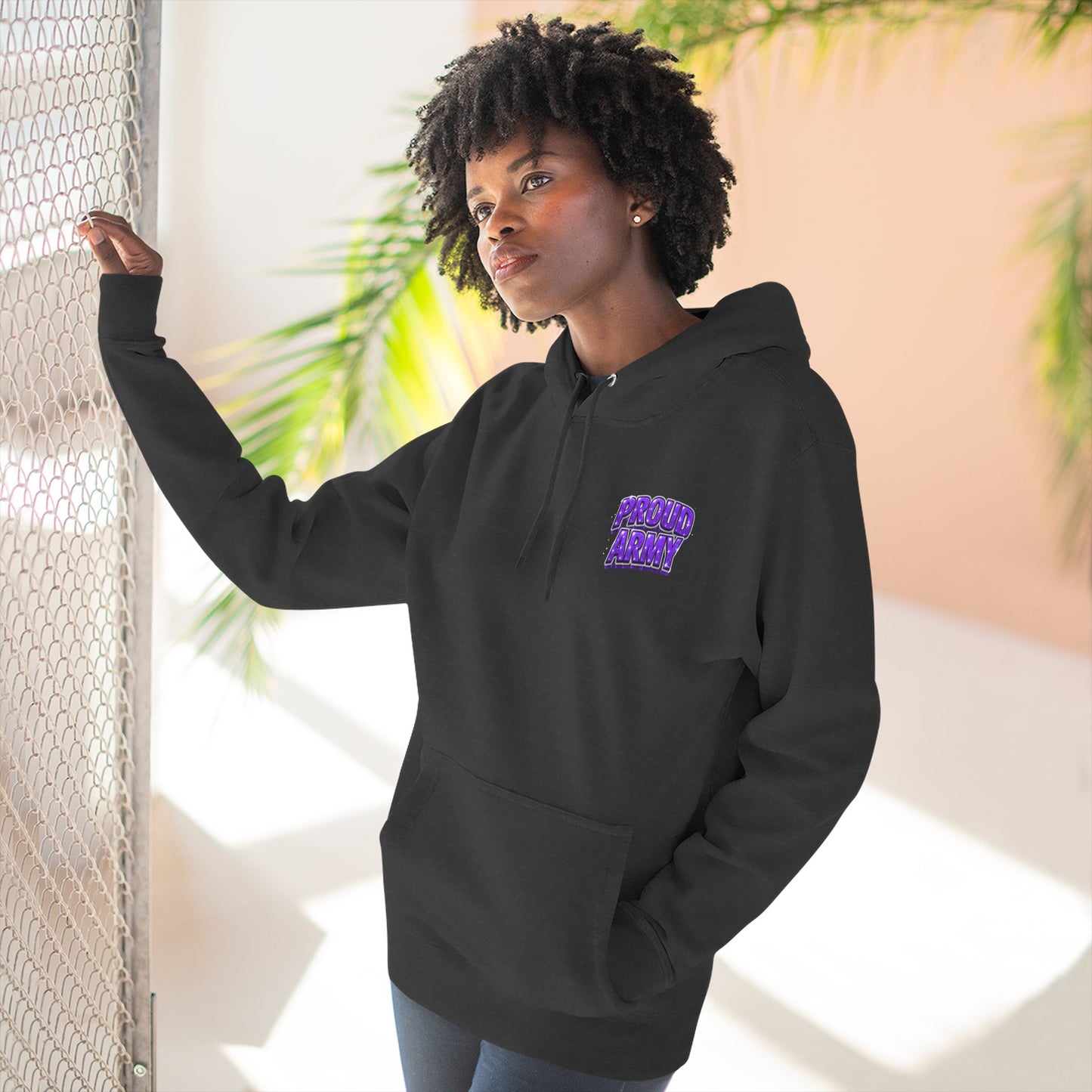 BTS Bangtan Photo-Panel Hoodie — 'Bangtan' 9-Eyes Graphic Fleece Hoodie