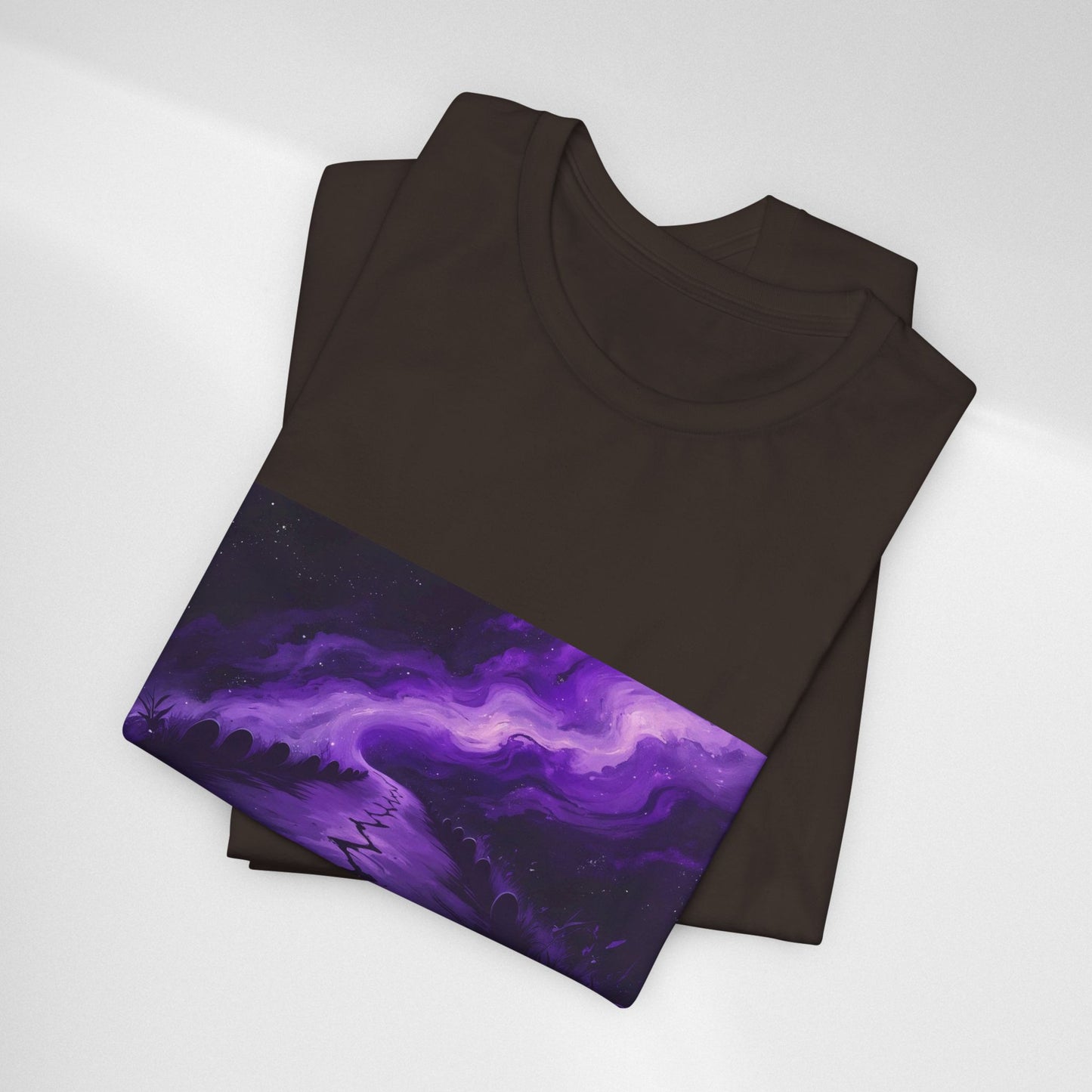 You Never Walk Alone Tee — Purple Night Stairway Graphic T‑Shirt
