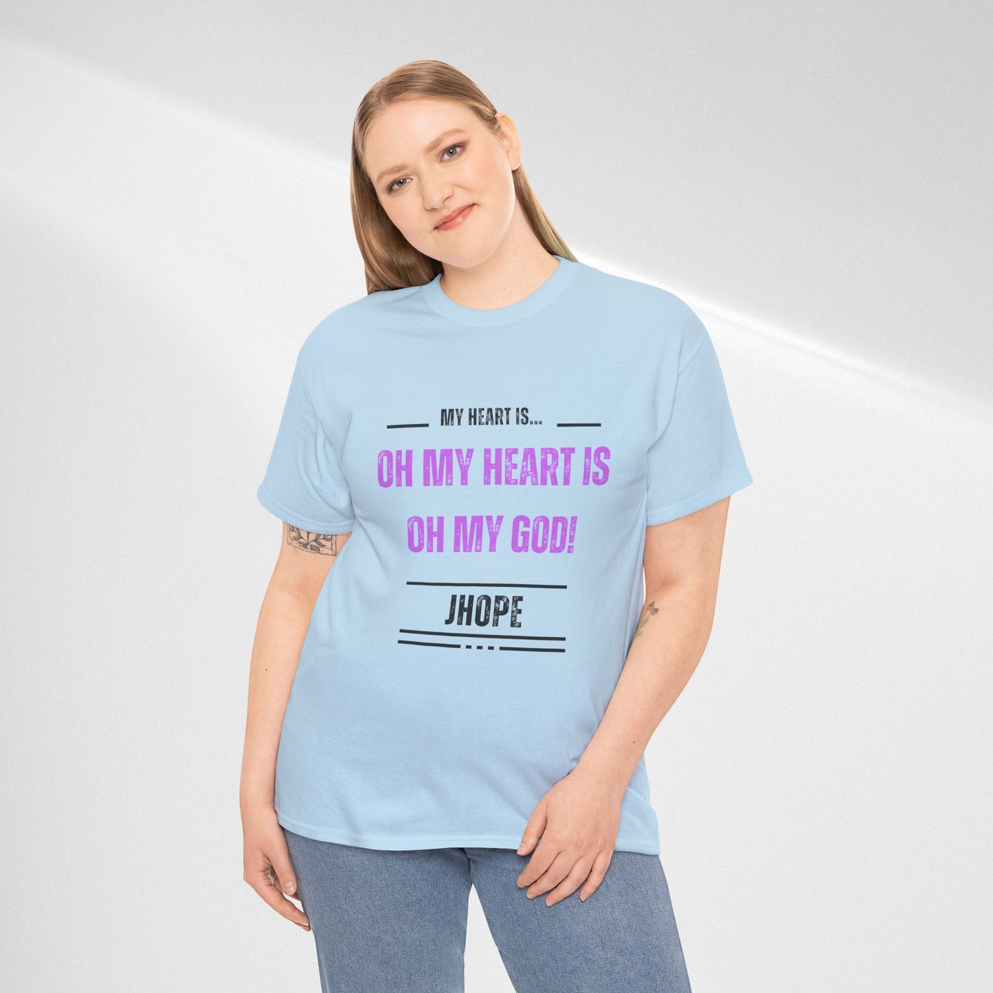 Graphic Tee — "Oh My Heart Is Oh My God!" J-Hope Fan Shirt