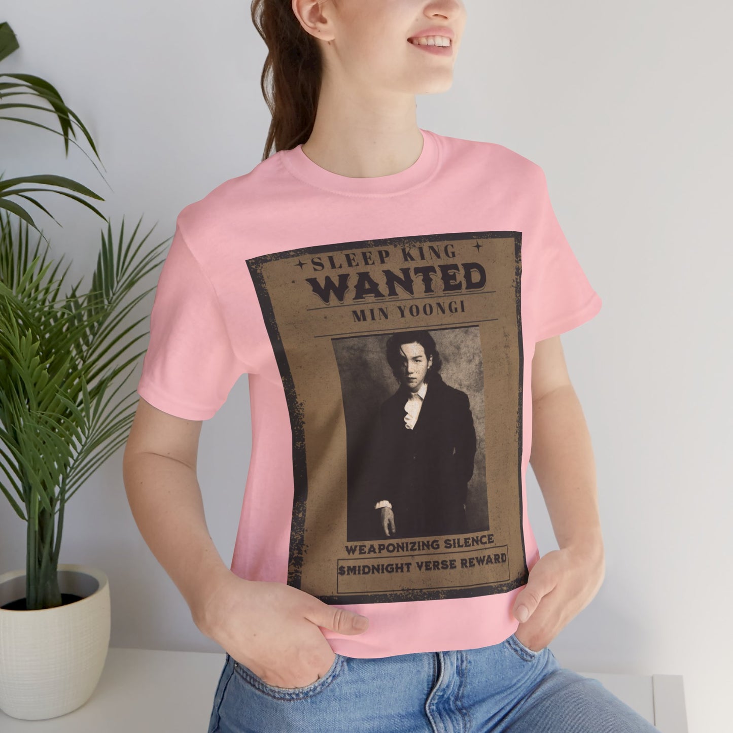 Sleep King Wanted Tee — Vintage 'Min Yoongi' Poster Shirt