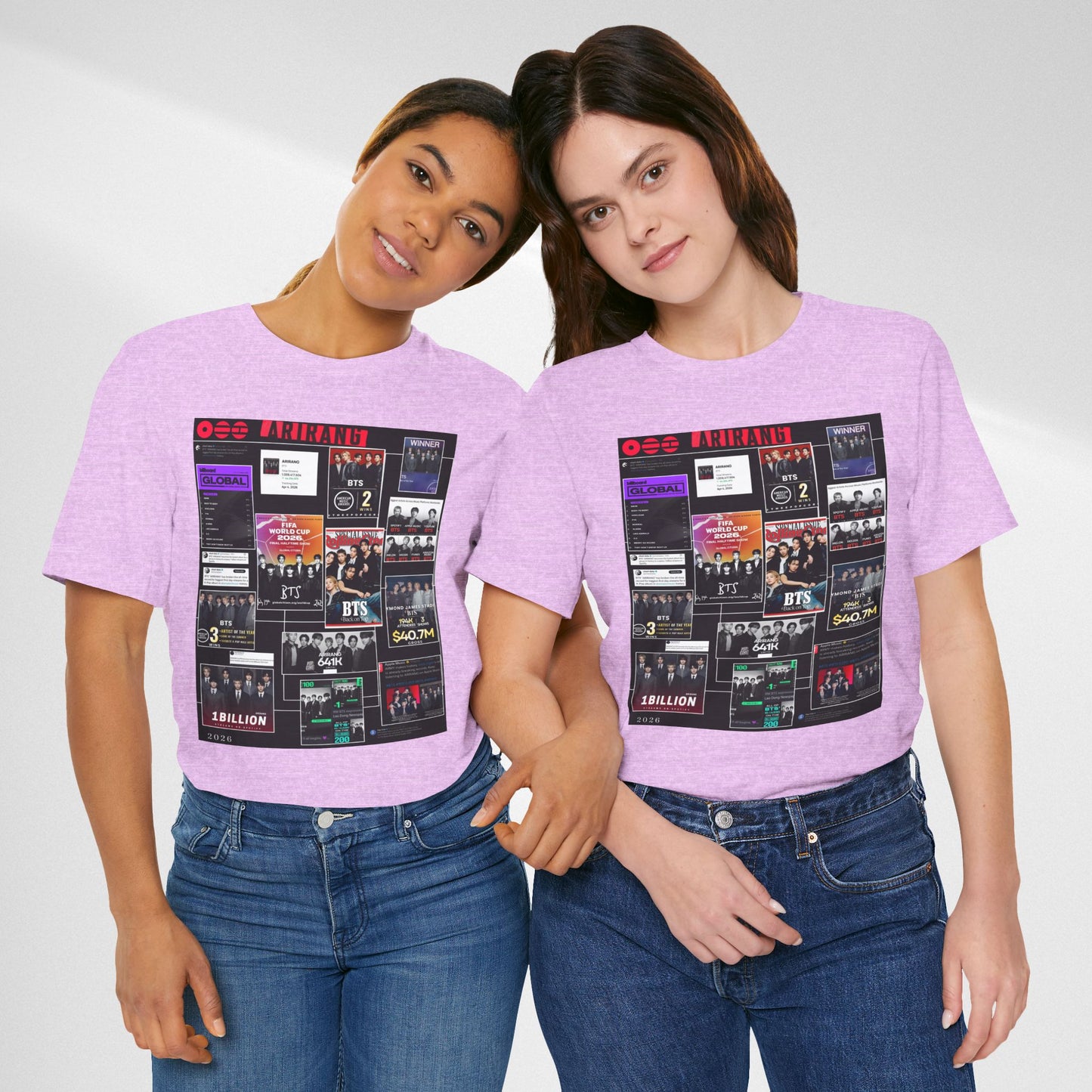 BTS  ARIRANG Collage Graphic Tee — K‑Pop Fan Tribute Shirt