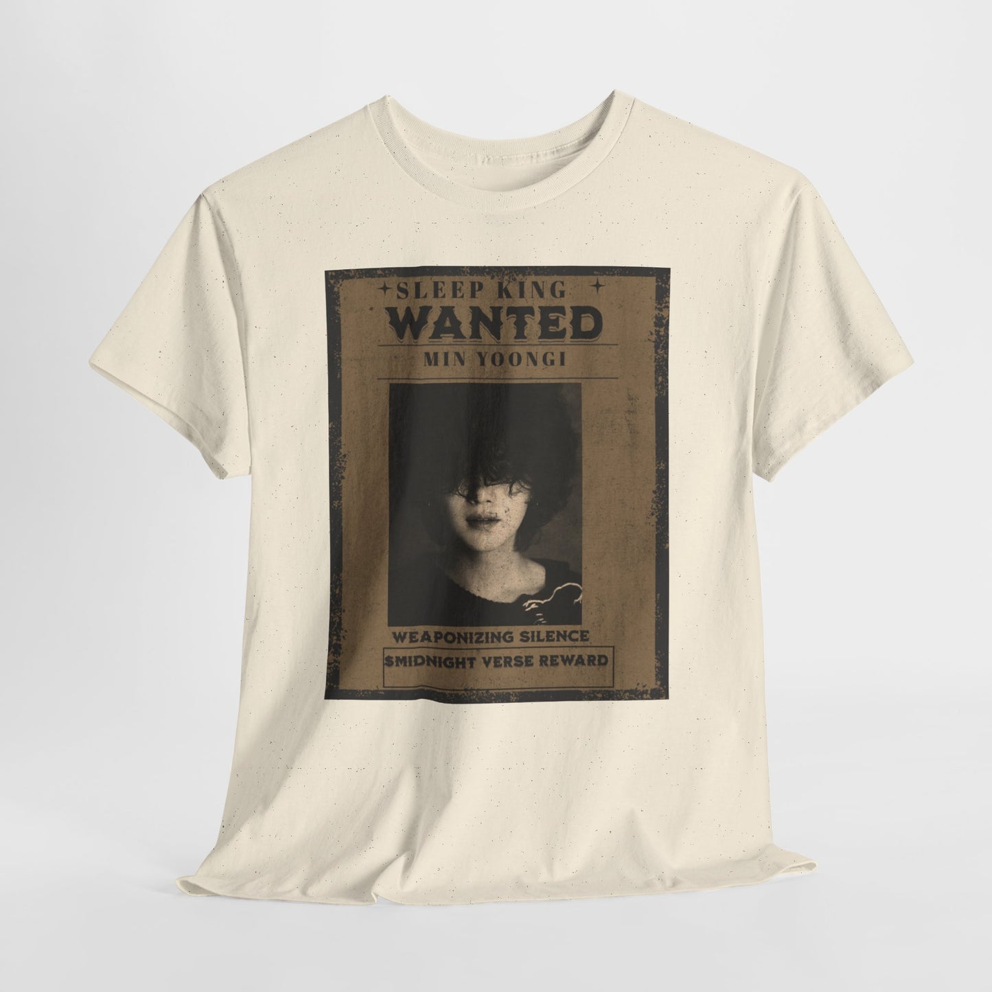Suga Vintage “Sleeping Wanted” Retro Poster T-Shirt