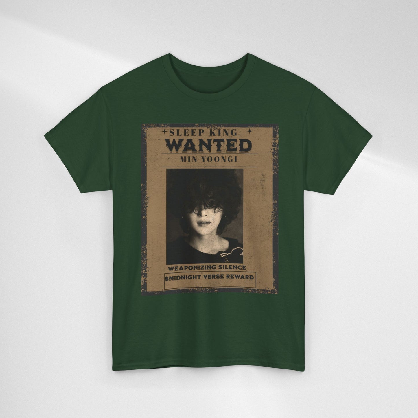 Suga Vintage “Sleeping Wanted” Retro Poster T-Shirt