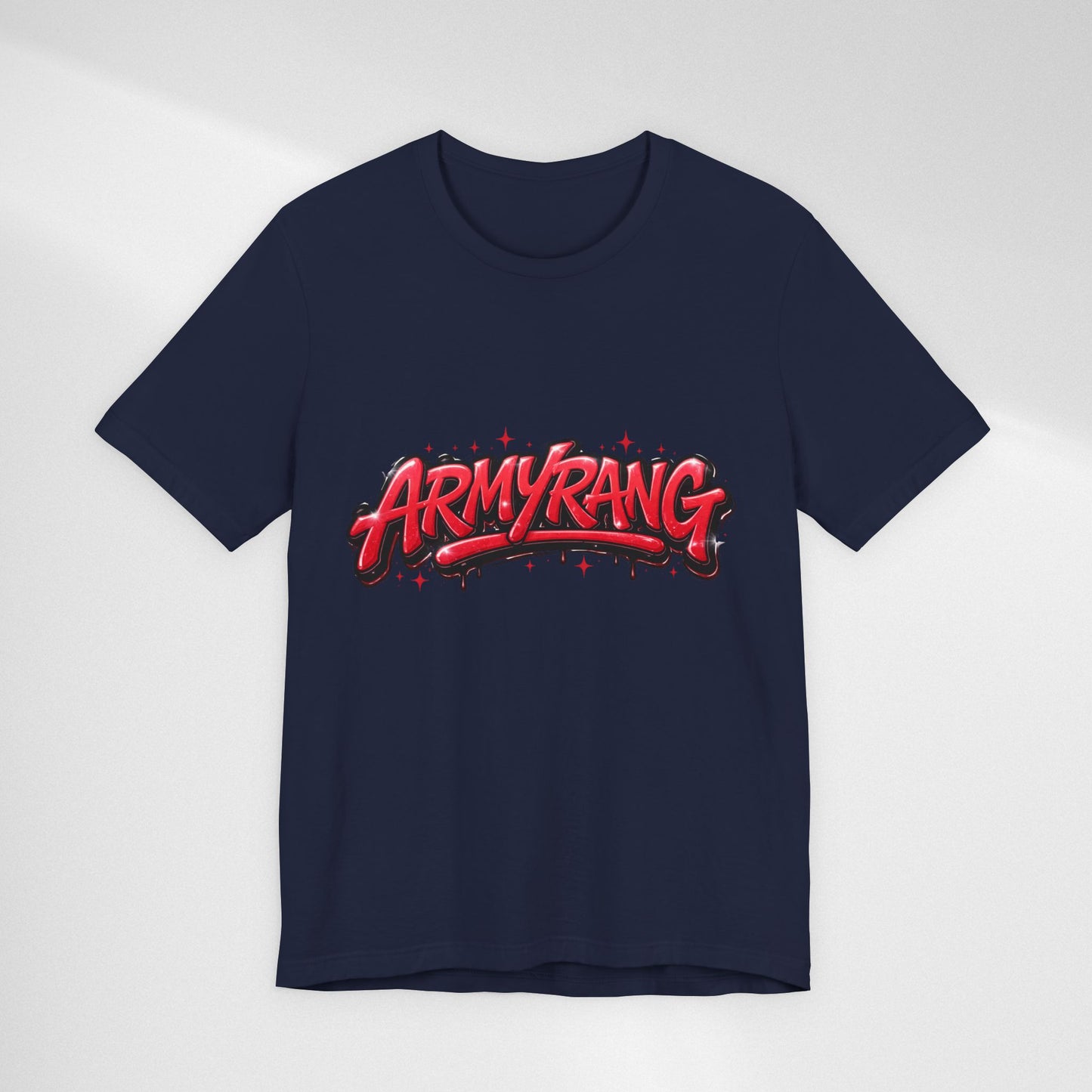 BTS T-Shirt — 'ARMYRANG' Red Graffiti Logo Tee