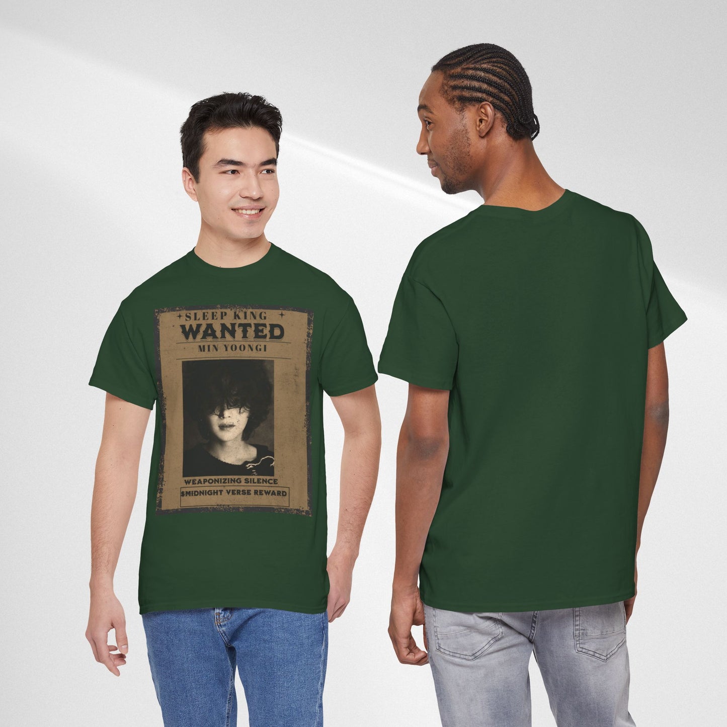 Suga Vintage “Sleeping Wanted” Retro Poster T-Shirt