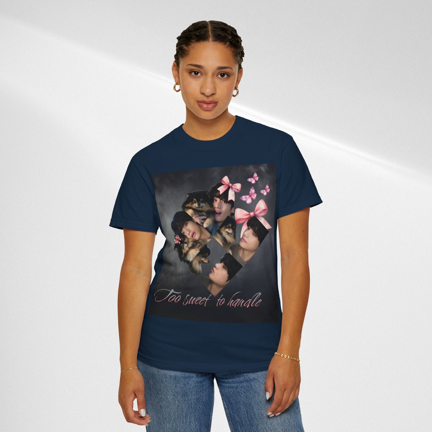 V Too Sweet to Handle T-Shirt — Cute Vintage Photo Collage Tee