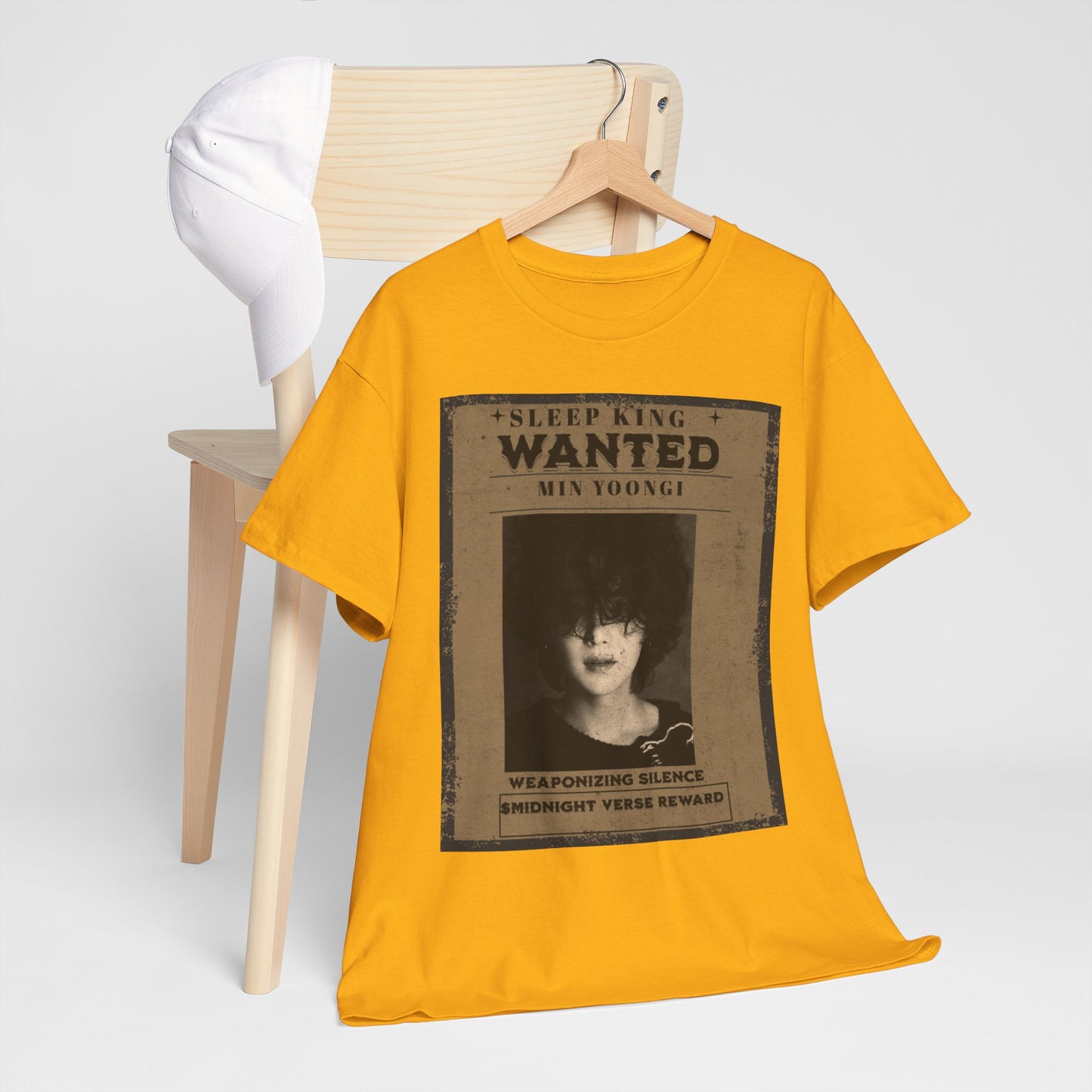 Suga Vintage “Sleeping Wanted” Retro Poster T-Shirt
