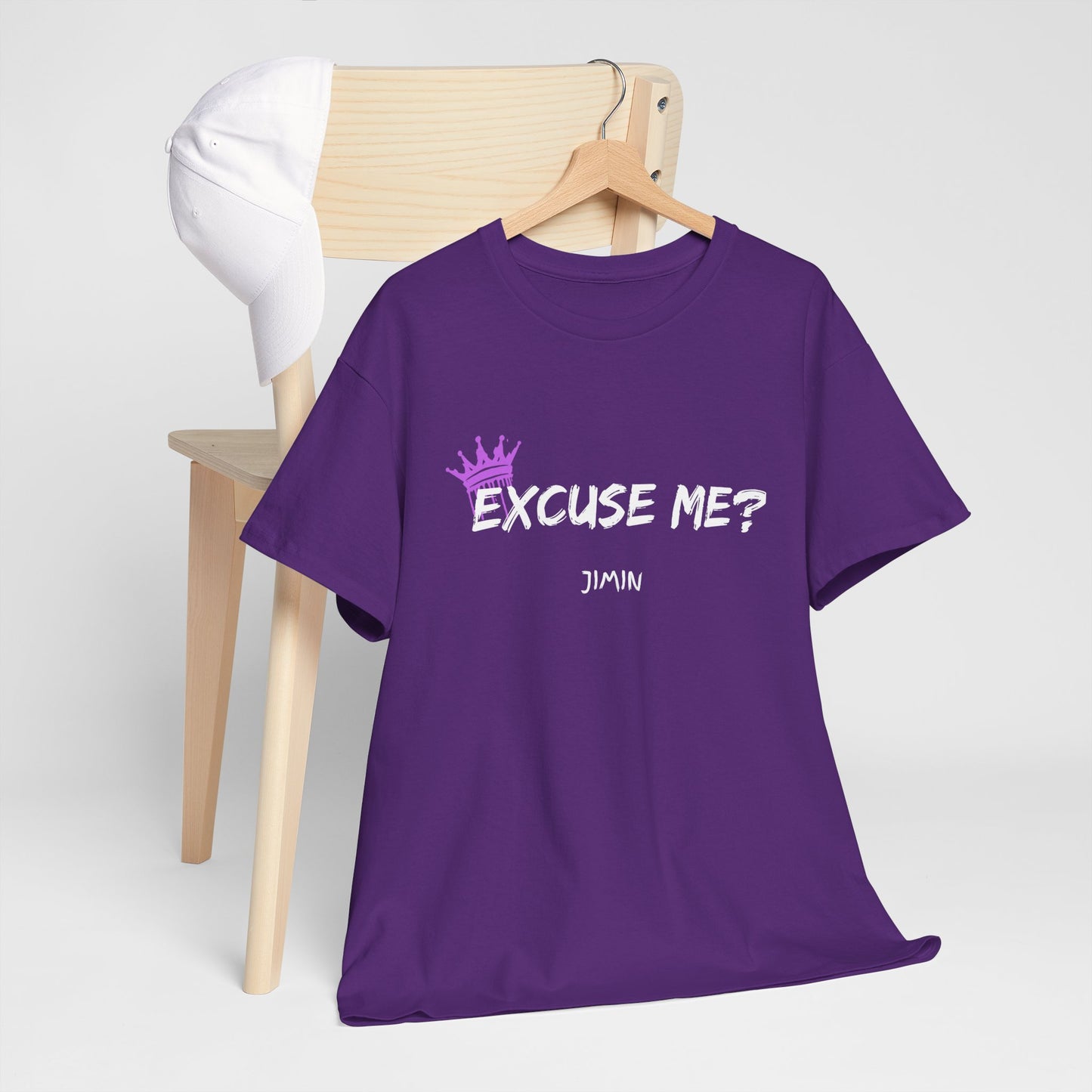 Excuse Me? Tee — Jimin Crown Graphic T‑Shirt