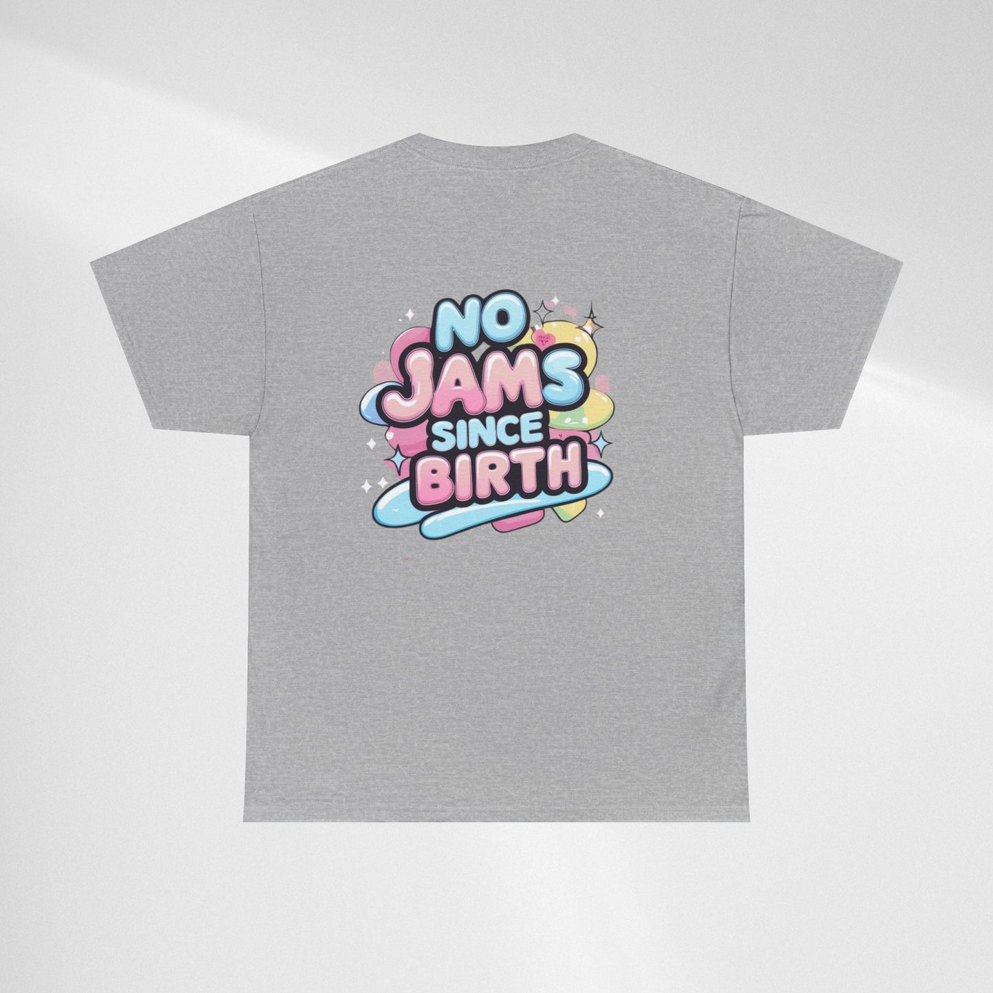 No Jams Since Birth T-Shirt — Cute Pastel Graphic Tee
