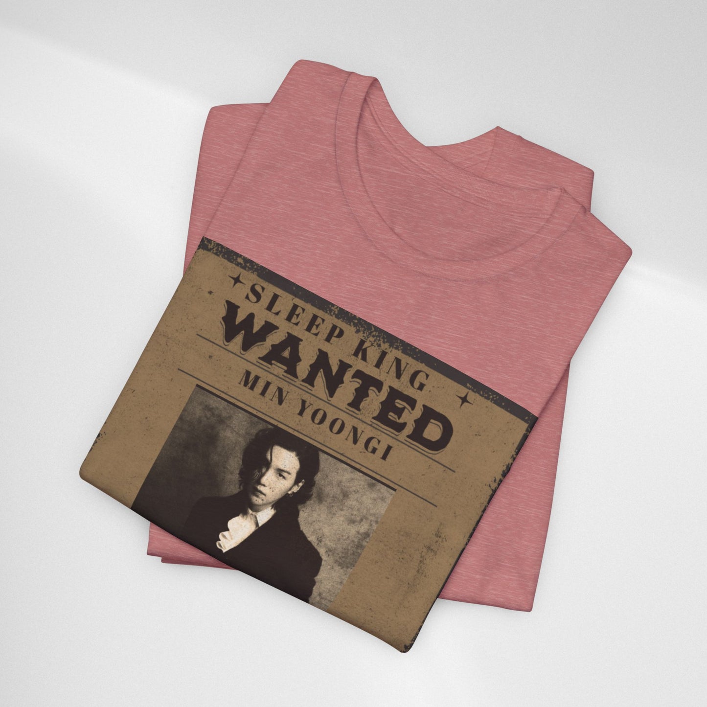 Sleep King Wanted Tee — Vintage 'Min Yoongi' Poster Shirt