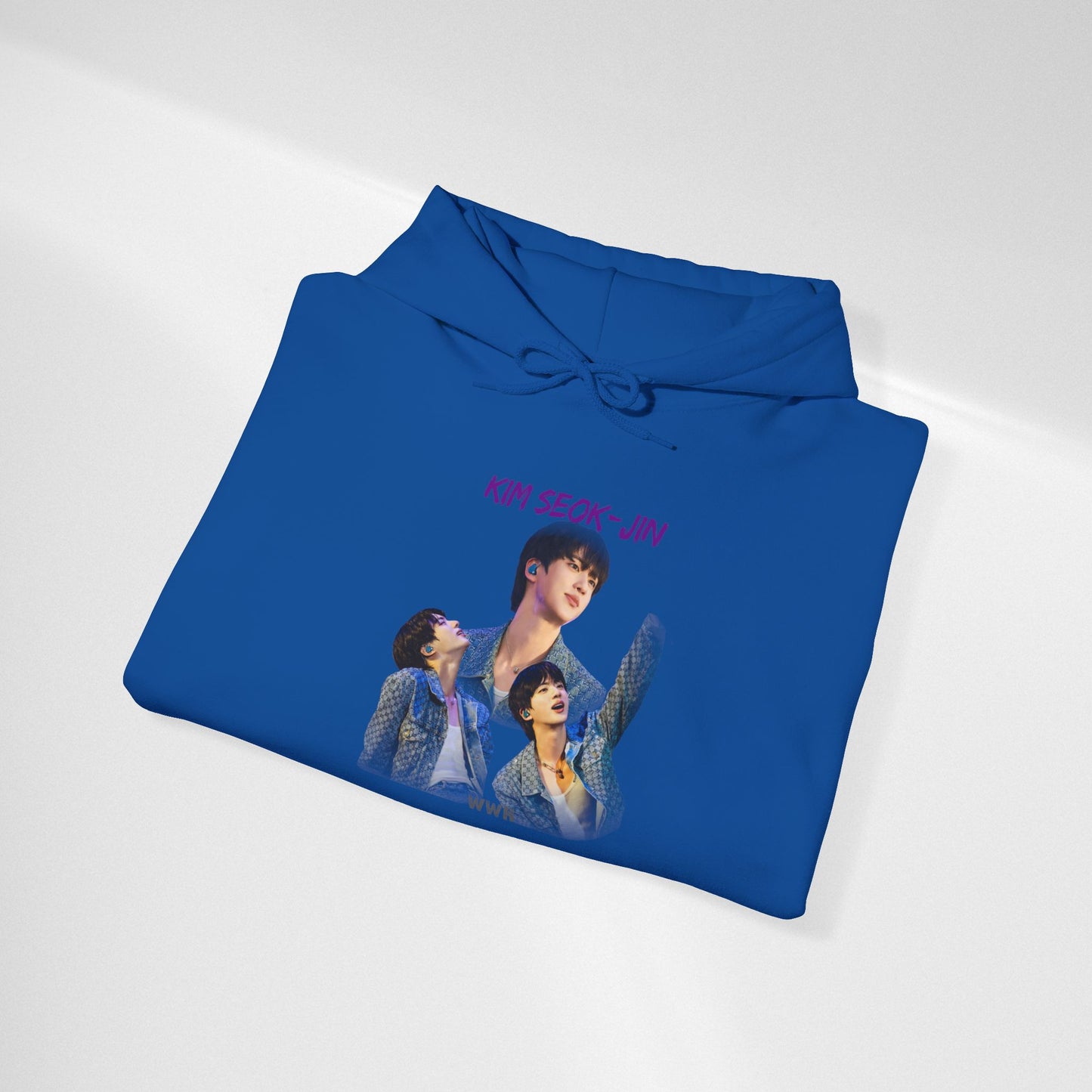 JIN Graphic Hoodie — Artistic Three-Image Portrait Design