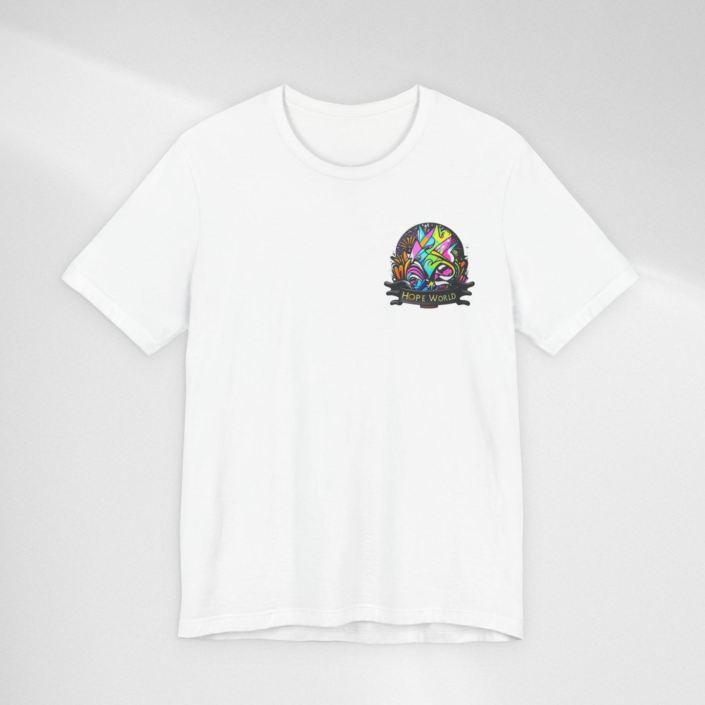Hope World Graphic Tee — Colorful Graffiti BTS-Inspired Shirt