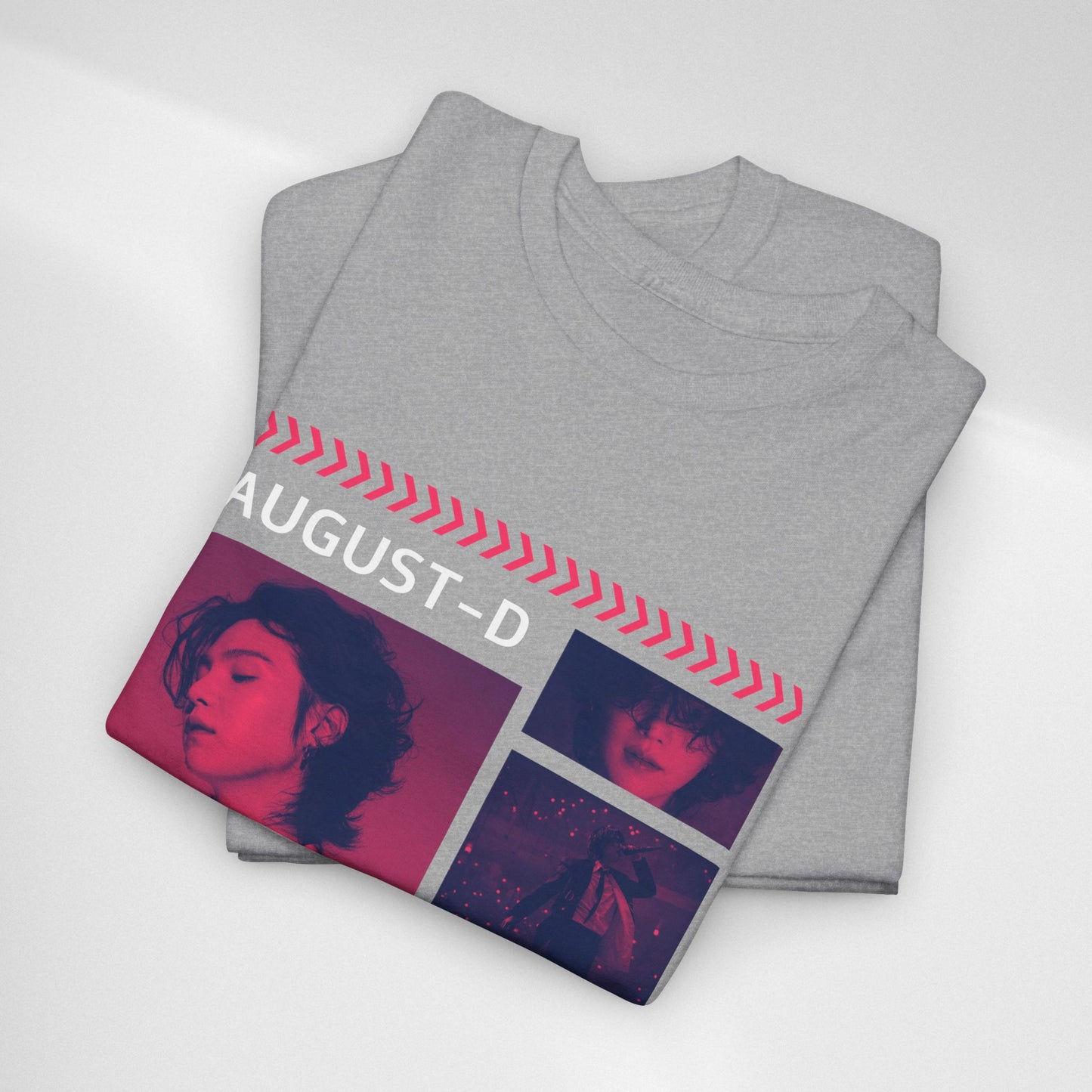 Min Yoon-Gi Photo Grid Tee — K‑Pop BTS August‑D Fan Shirt