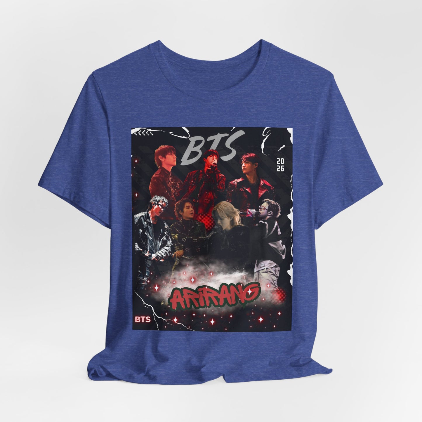 BTS ARIRANG Band Graphic Tee — 'BTS ARMY' Retro Concert Poster Shirt