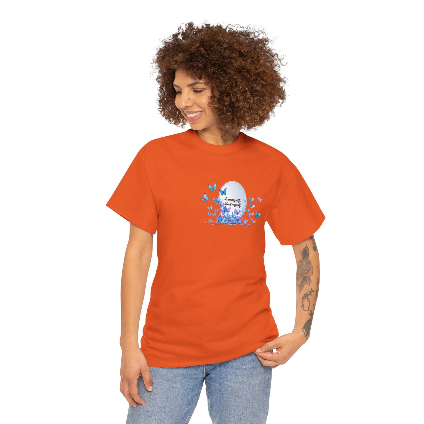 Butterfly Moon T-Shirt — "Strength Through Change" Inspirational Tee
