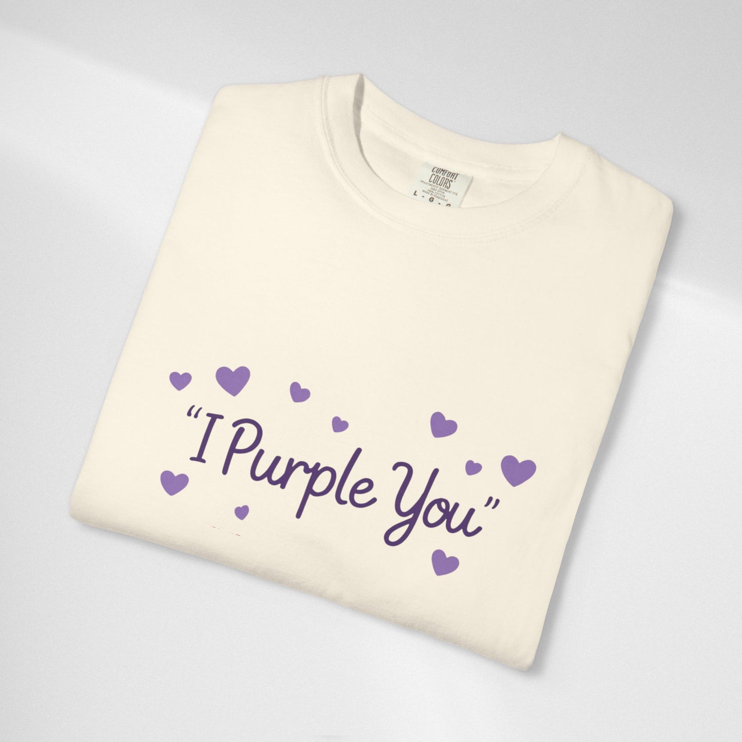 I Purple You T-Shirt — Cute Purple Hearts Valentine Tee
