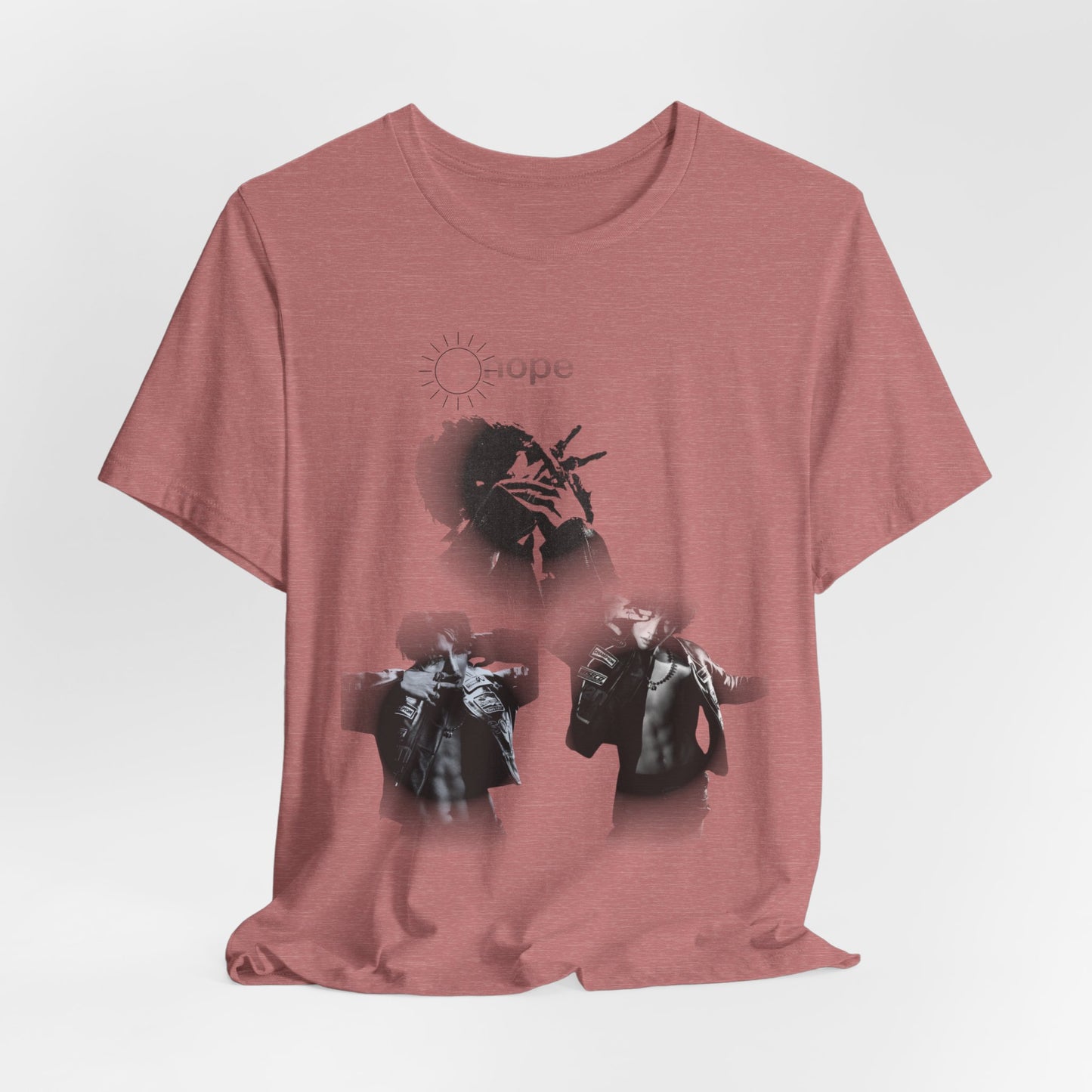 J hope Graphic Tee — Moody Monochrome Portraits