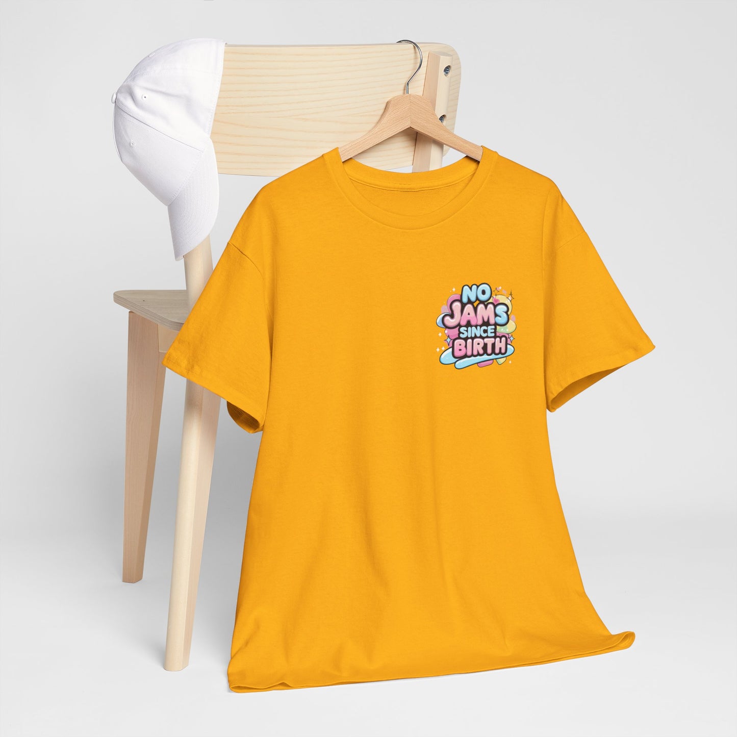 No Jams Since Birth T-Shirt — Cute Pastel Graphic Tee