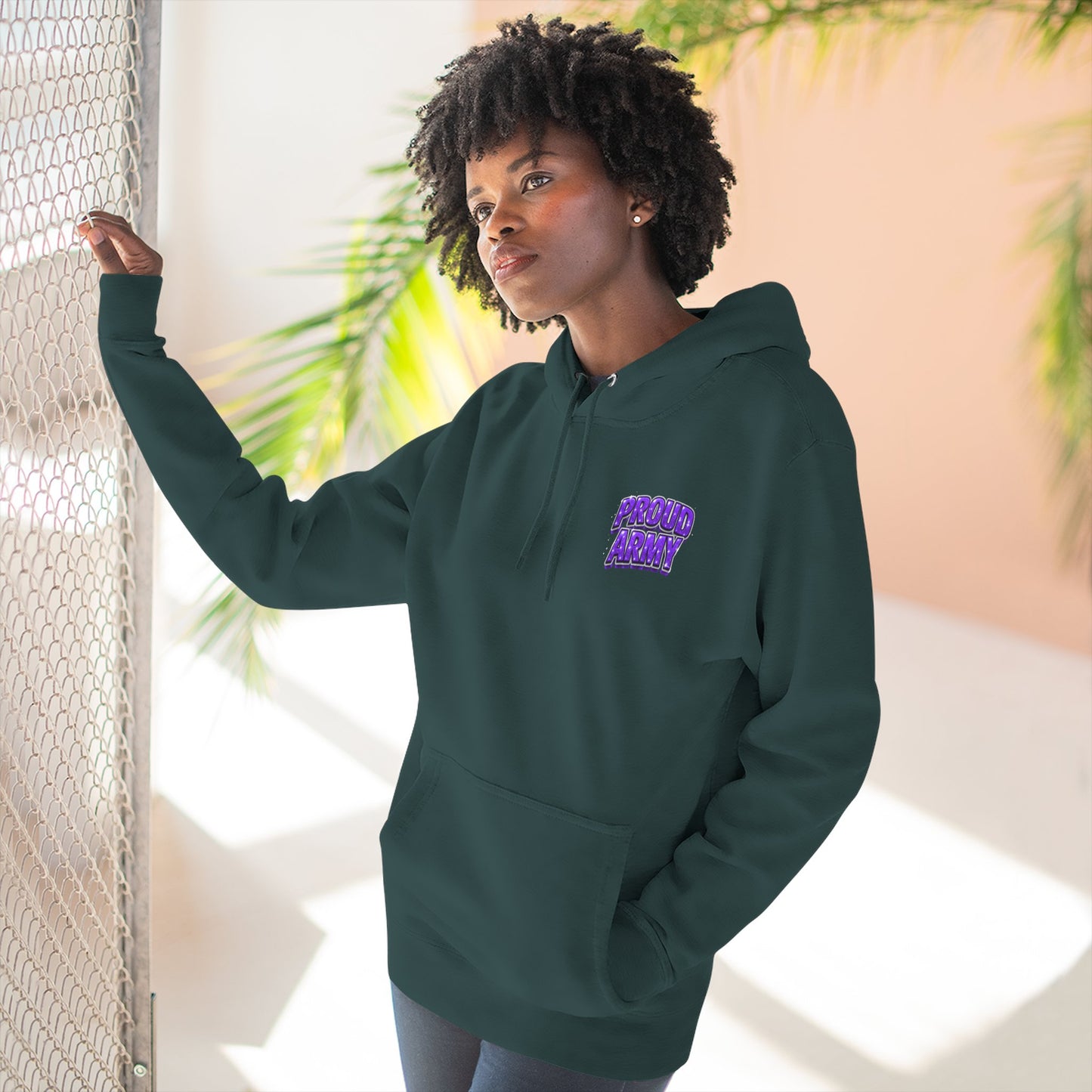 BTS Bangtan Photo-Panel Hoodie — 'Bangtan' 9-Eyes Graphic Fleece Hoodie