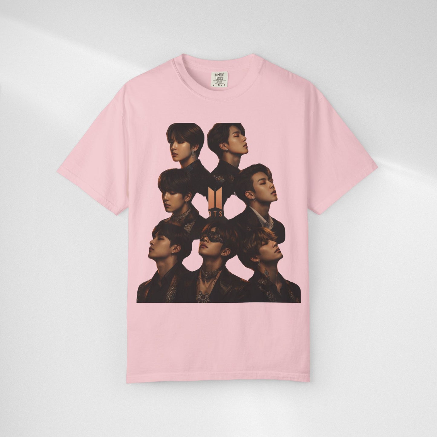 BTS Portrait Collage T-Shirt — Dark Mood Graphic Tee