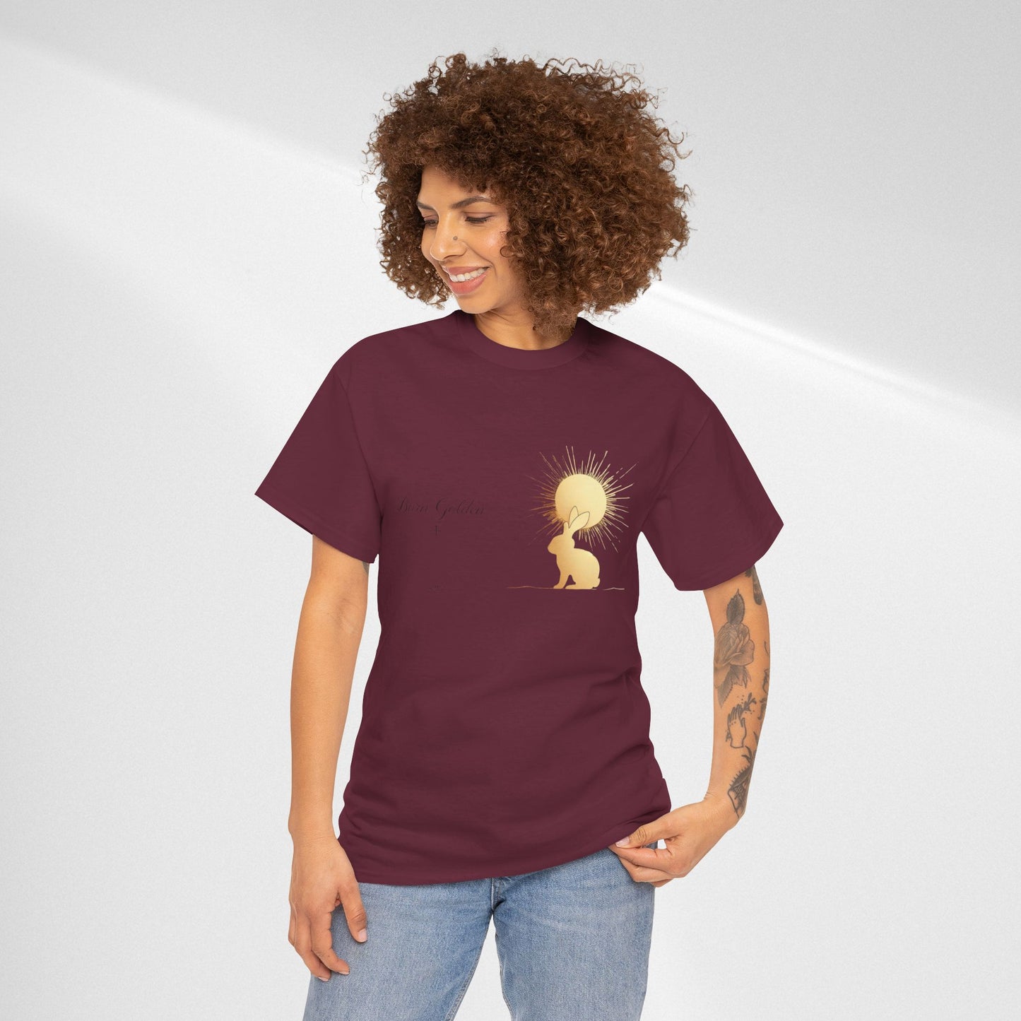 JK Golden Child T-Shirt — 'Born Golden' Cute Kids Illustration Tee