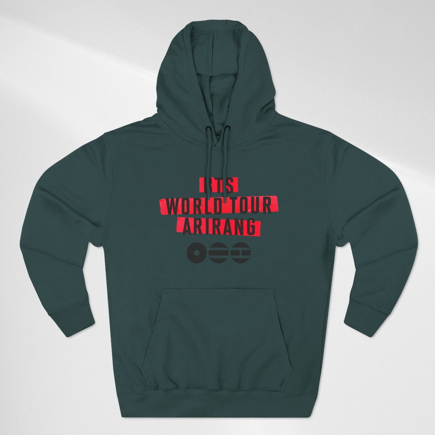 BTS World Tour Hoodie — 'Arirang' Fleece Pullover with Tour Dates