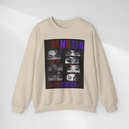 BANGTAN Eyes Graphic Crewneck Sweatshirt – BTS OT7 Forever Fan Pullover