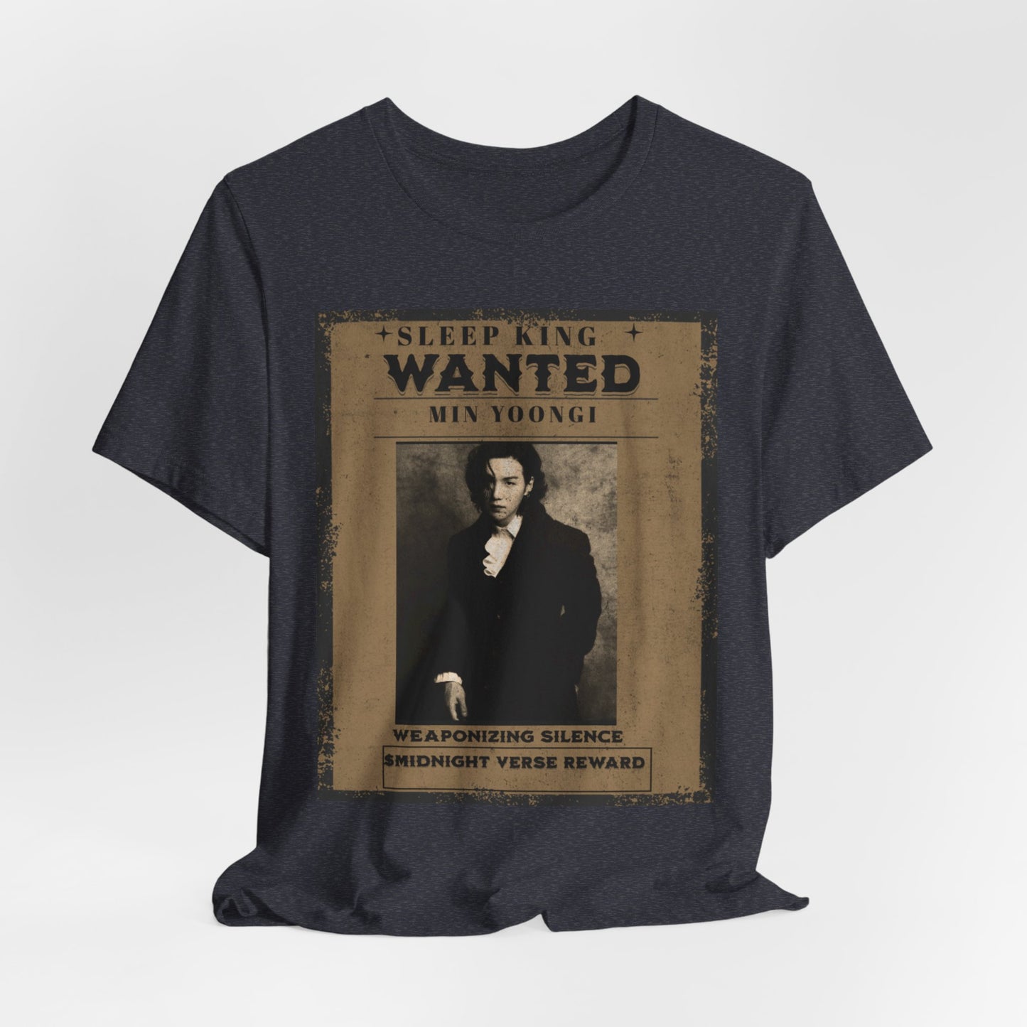 Sleep King Wanted Tee — Vintage 'Min Yoongi' Poster Shirt