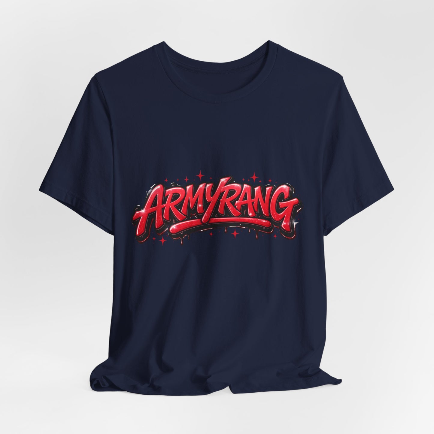 BTS T-Shirt — 'ARMYRANG' Red Graffiti Logo Tee