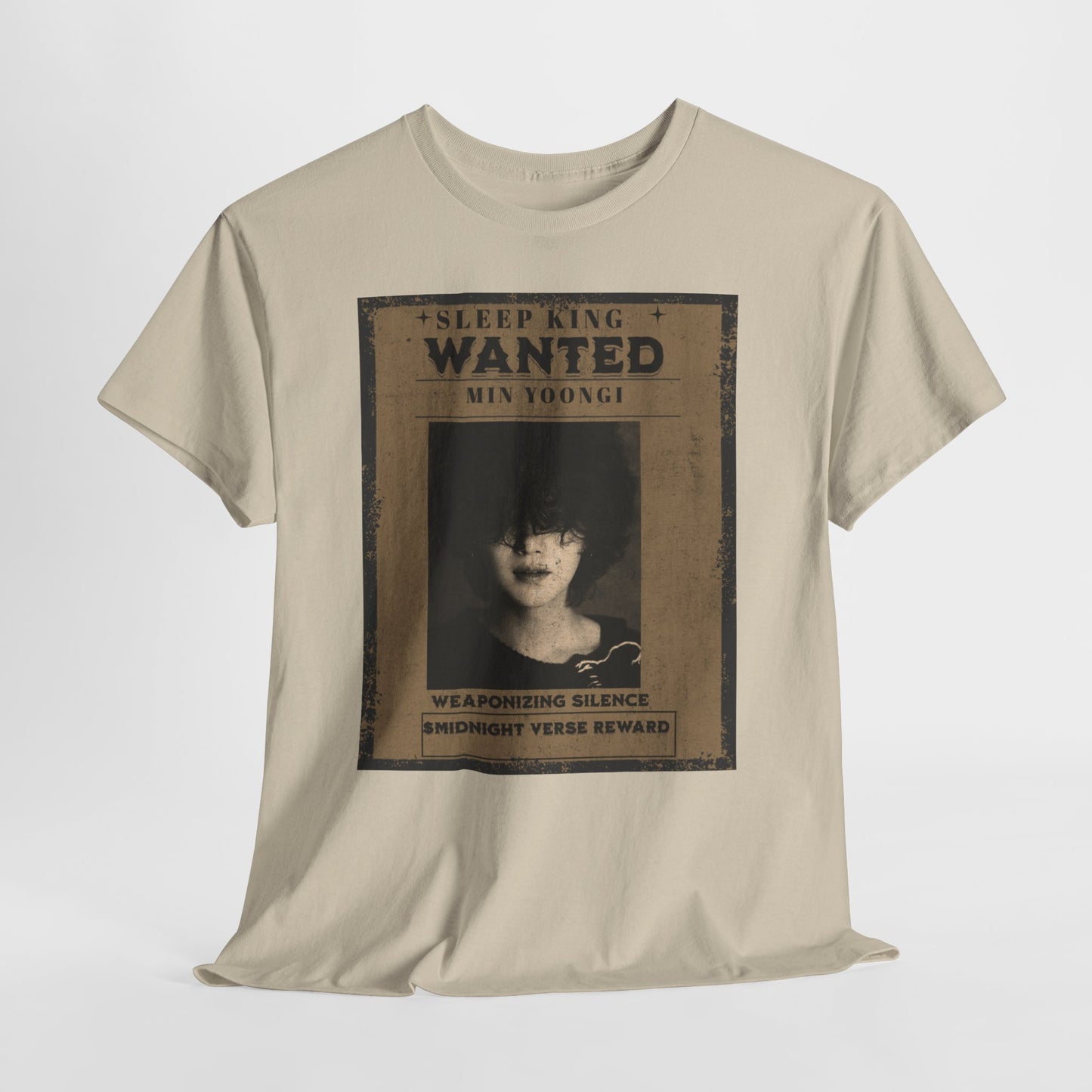 Suga Vintage “Sleeping Wanted” Retro Poster T-Shirt