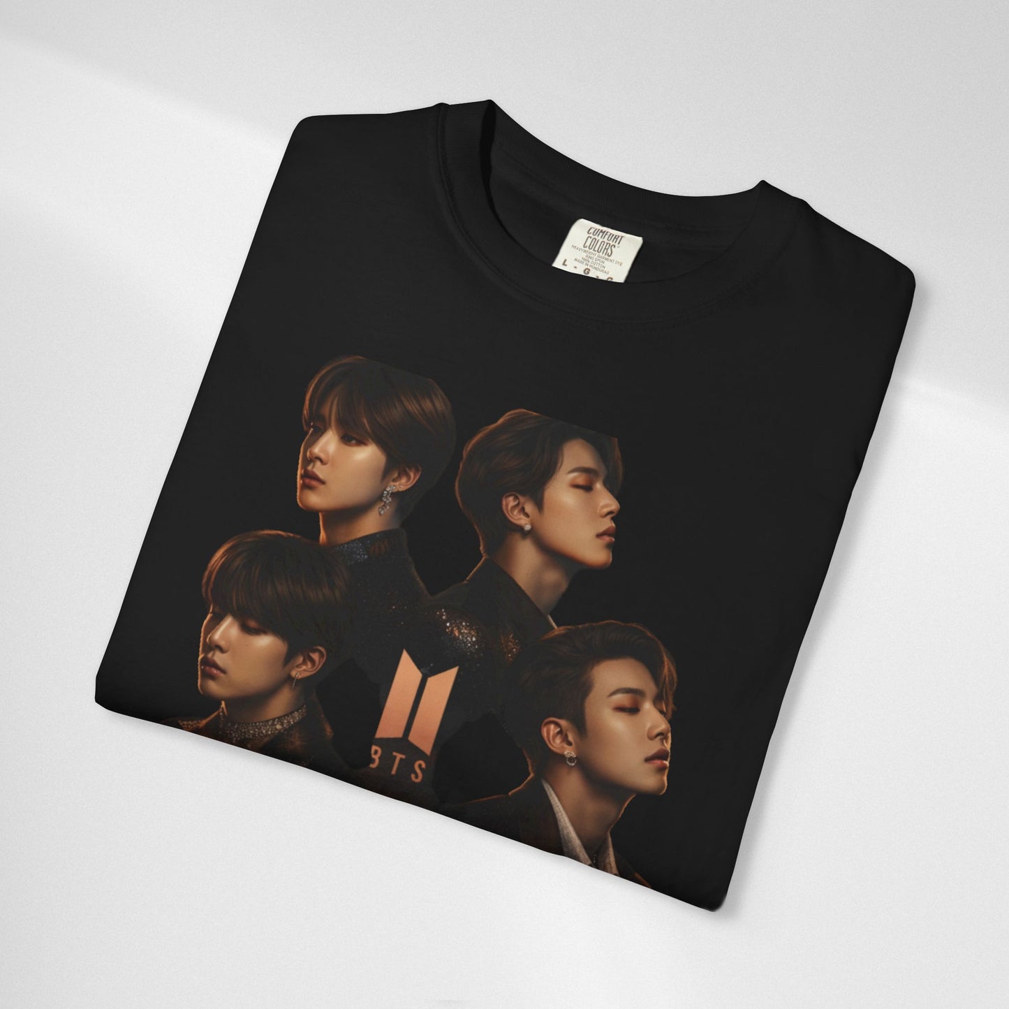 BTS Portrait Collage T-Shirt — Dark Mood Graphic Tee