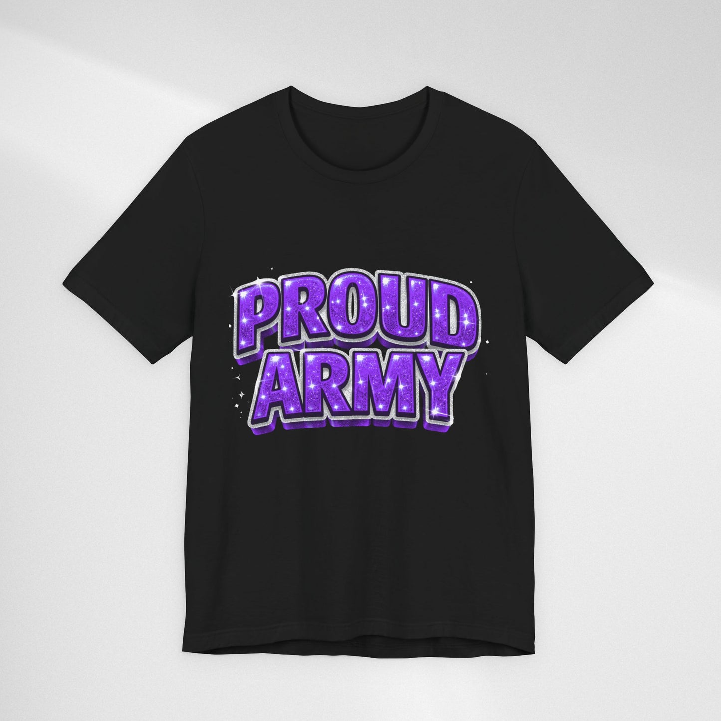 Proud Army T-Shirt — Bold Purple BTS Support Tee
