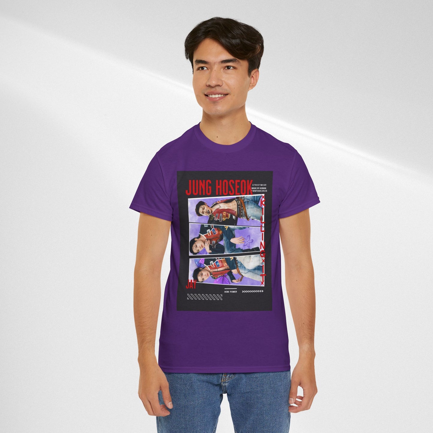 Jung Hoseok Photo Collage Tee — Retro K-Pop Fan Shirt