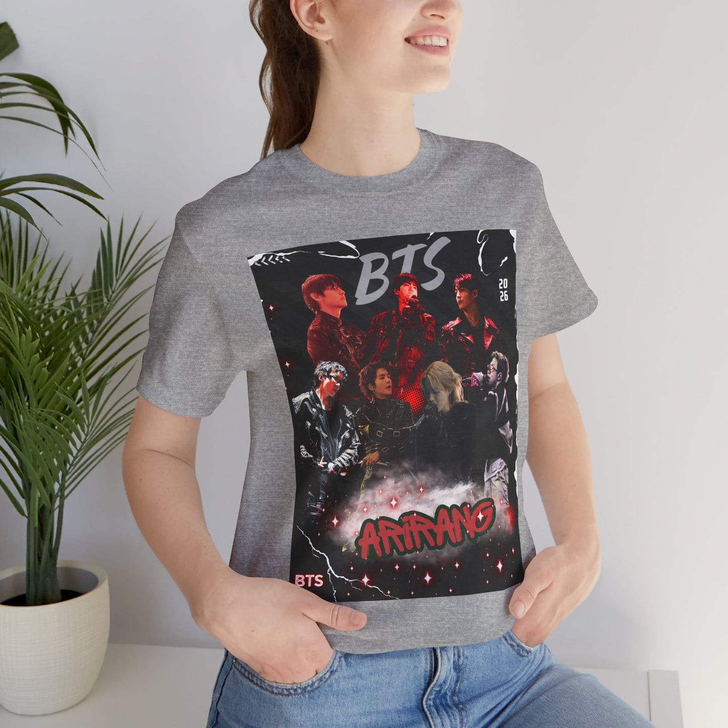 BTS ARIRANG Band Graphic Tee — 'BTS ARMY' Retro Concert Poster Shirt
